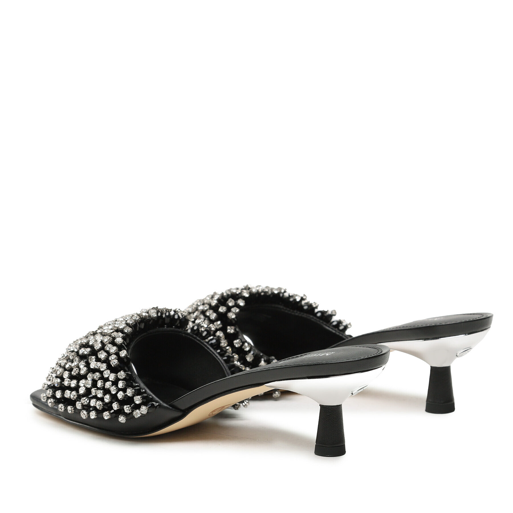 MICHAEL Michael Kors Чехли Amal Kitten Sandal 40S3AMMS1L Черен - Pepit.bg