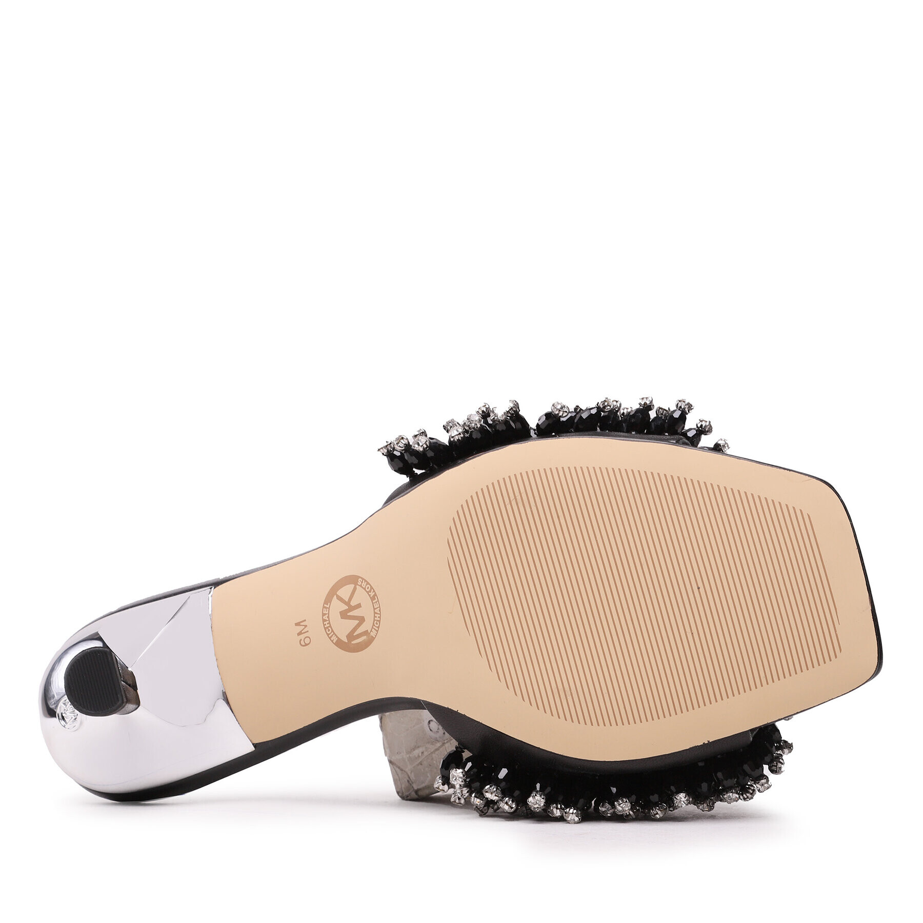 MICHAEL Michael Kors Чехли Amal Kitten Sandal 40S3AMMS1L Черен - Pepit.bg