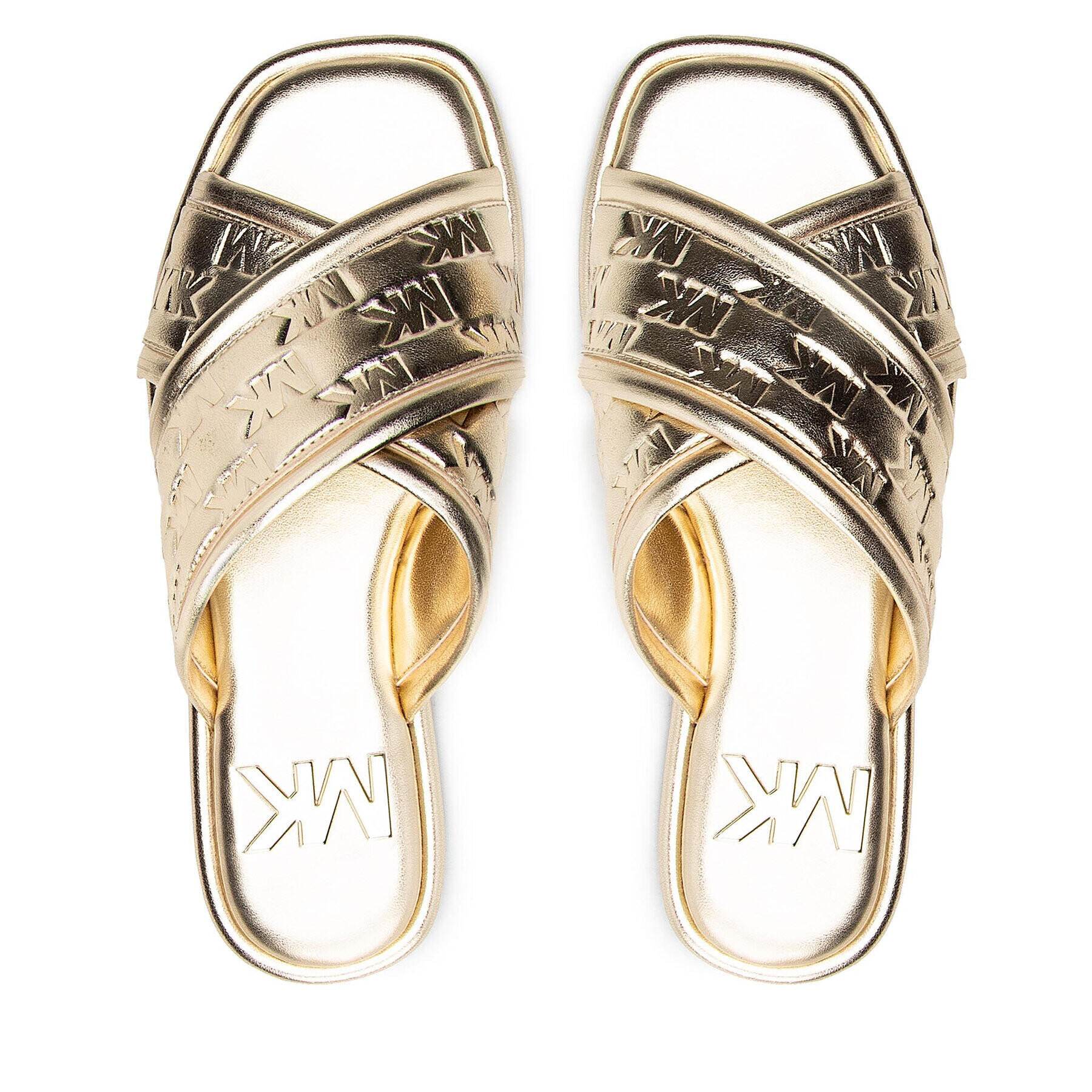 MICHAEL Michael Kors Чехли Gideon Slide 40S2GDFP1M Златист - Pepit.bg