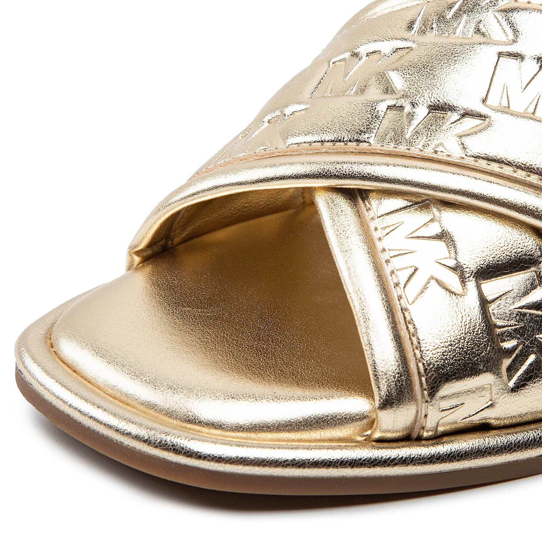 MICHAEL Michael Kors Чехли Gideon Slide 40S2GDFP1M Златист - Pepit.bg