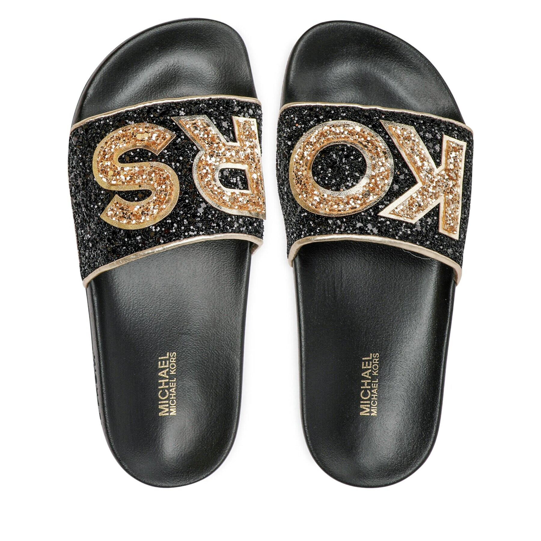 MICHAEL Michael Kors Чехли Gilmore Slide 40F2GMFA2D Черен - Pepit.bg