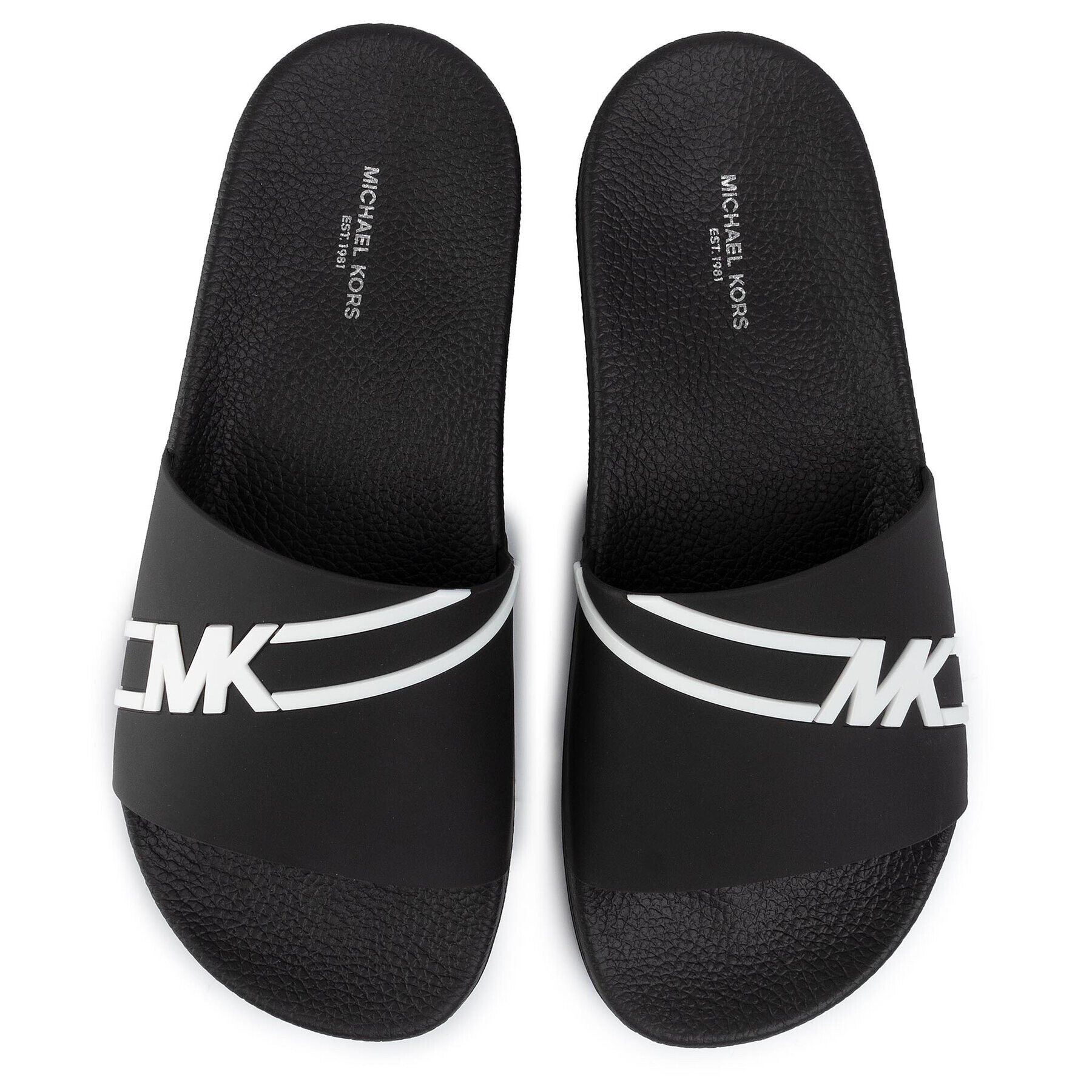 MICHAEL Michael Kors Чехли Jake Slide 42R0JSFA2Q Черен - Pepit.bg