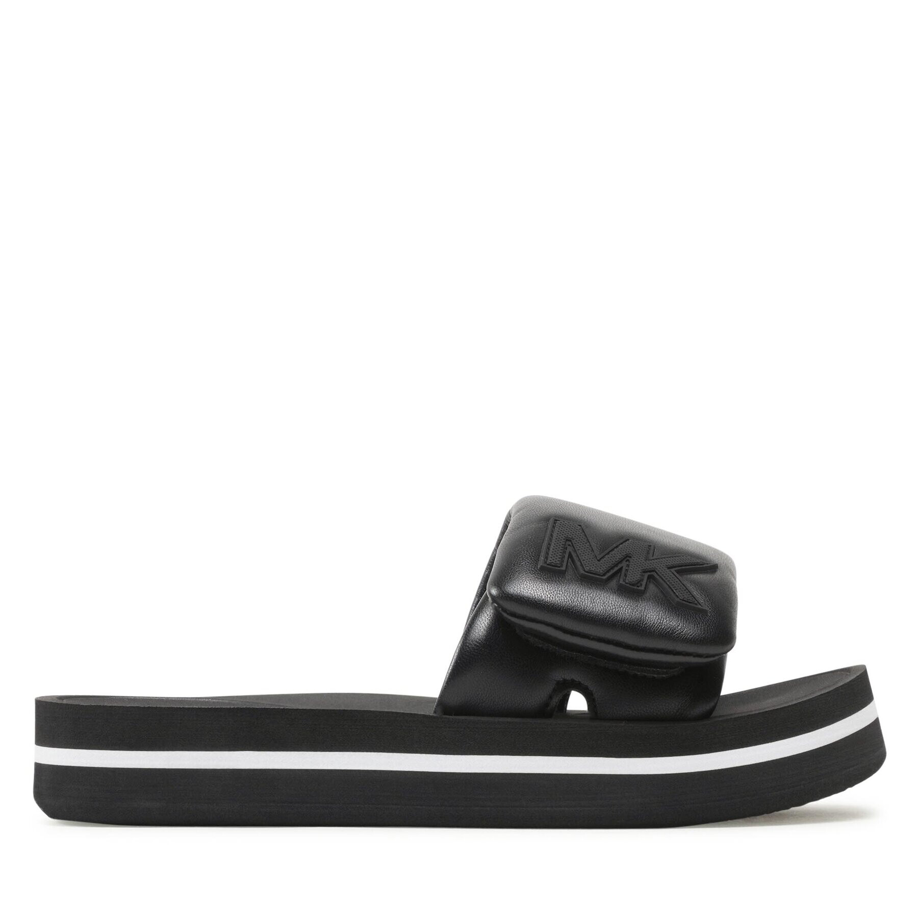 MICHAEL Michael Kors Чехли Mk Platform Slide 40S3MKFA1L Черен - Pepit.bg