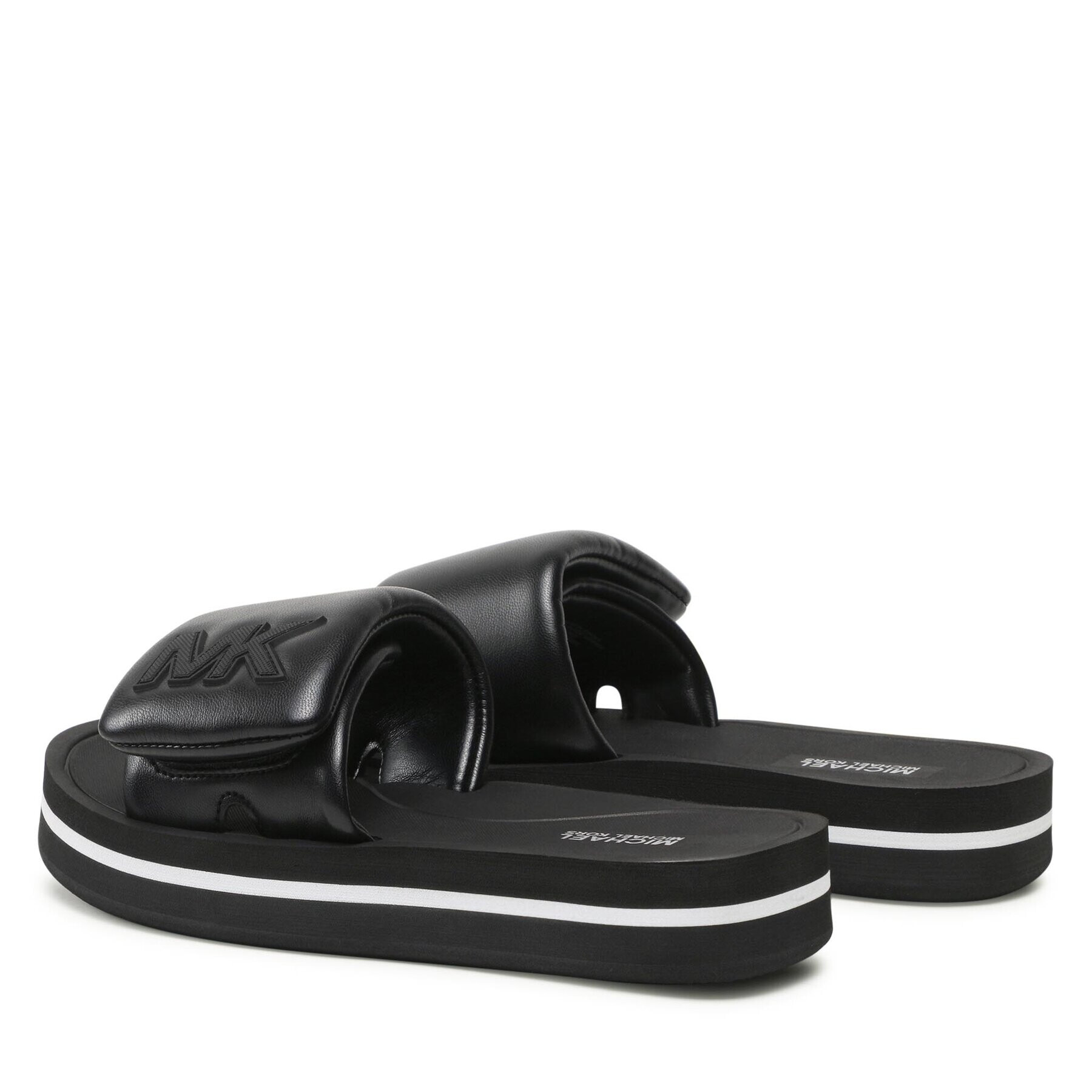 MICHAEL Michael Kors Чехли Mk Platform Slide 40S3MKFA1L Черен - Pepit.bg
