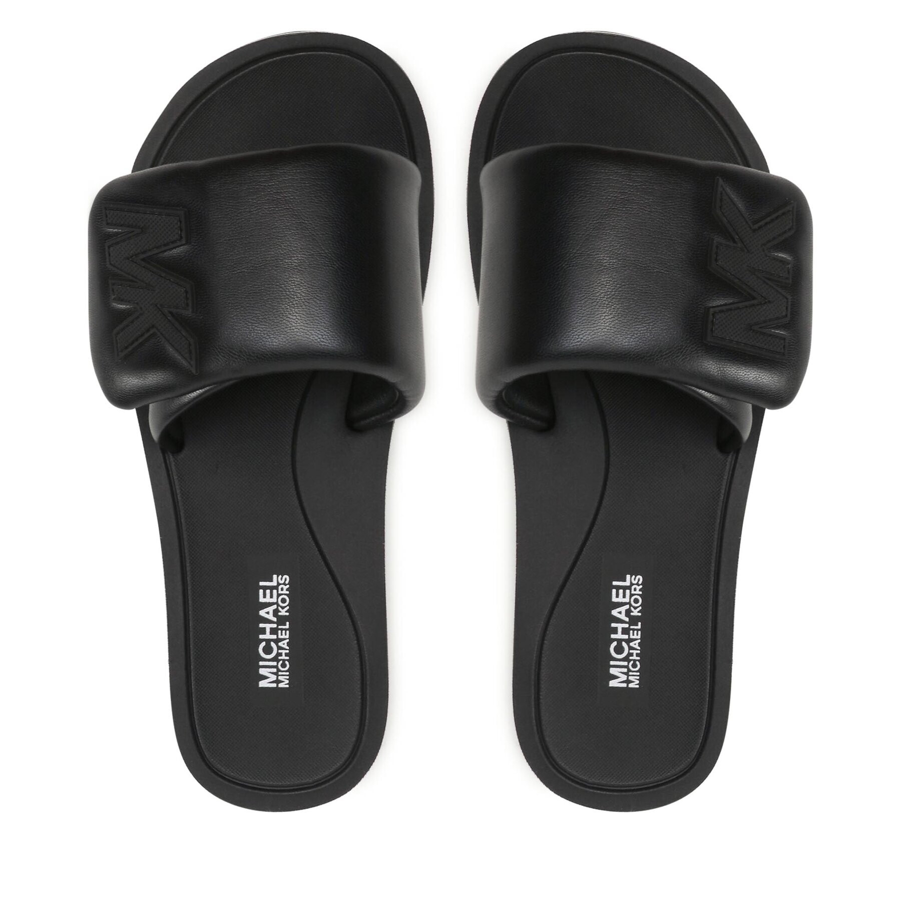 MICHAEL Michael Kors Чехли Mk Platform Slide 40S3MKFA1L Черен - Pepit.bg