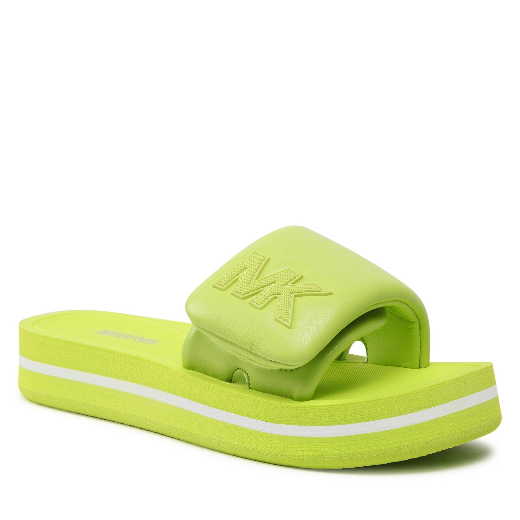 MICHAEL Michael Kors Чехли Mk Platform Slide 40S3MKFA1L Зелен - Pepit.bg