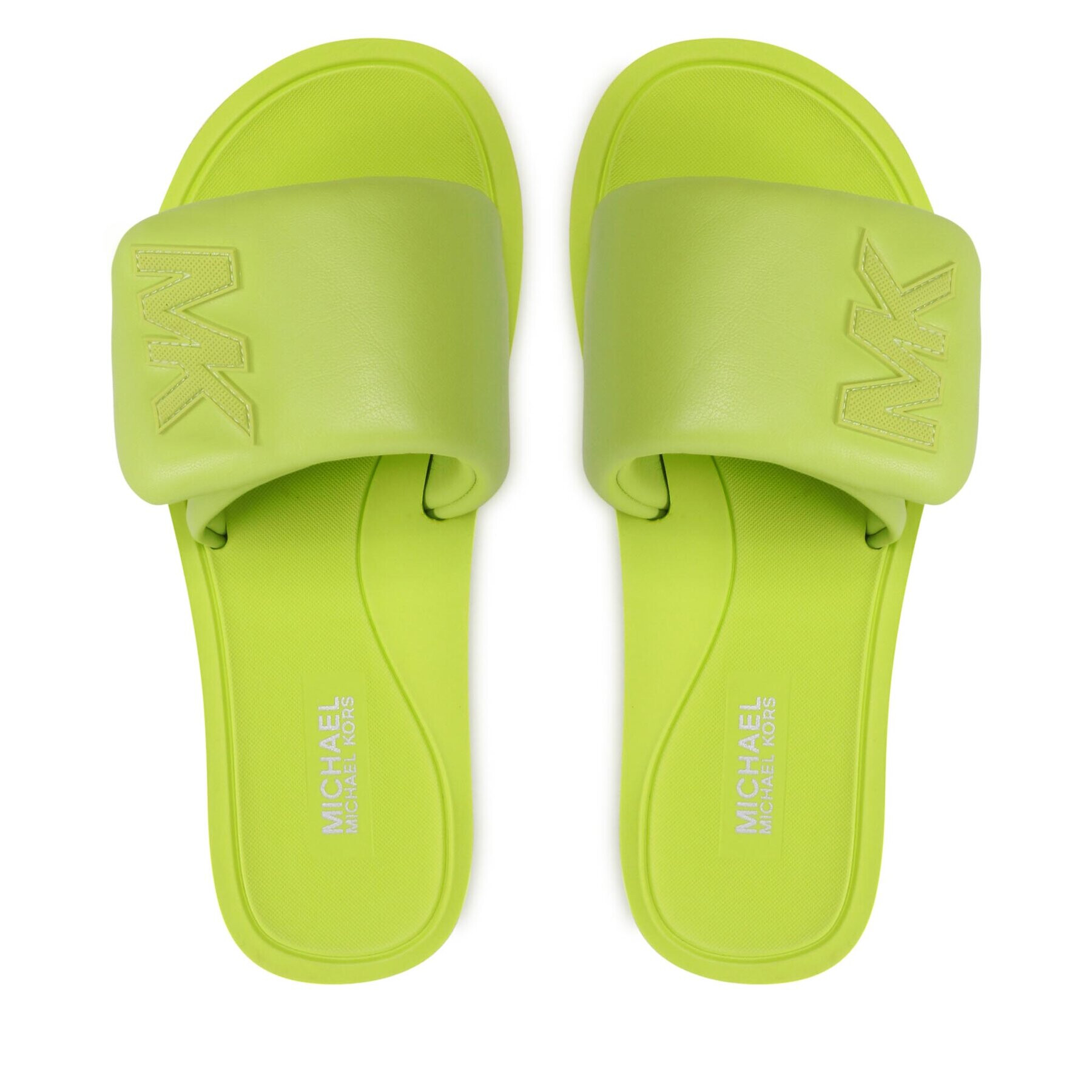MICHAEL Michael Kors Чехли Mk Platform Slide 40S3MKFA1L Зелен - Pepit.bg