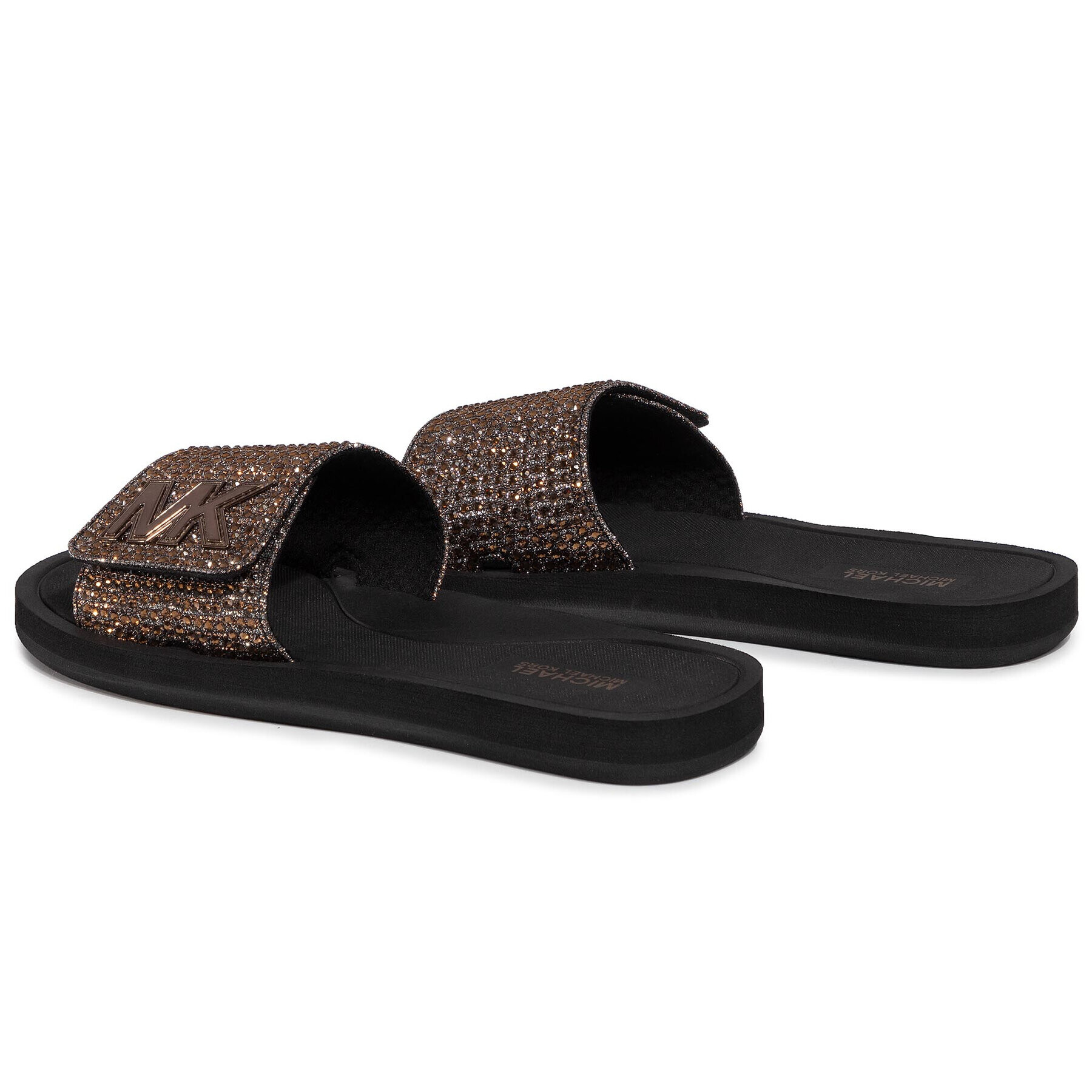 MICHAEL Michael Kors Чехли Mk Slide 40F8MKFA2D Кафяв - Pepit.bg