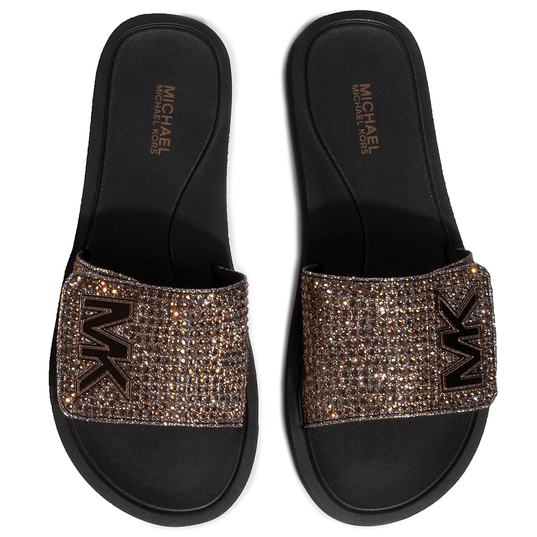 MICHAEL Michael Kors Чехли Mk Slide 40F8MKFA2D Кафяв - Pepit.bg