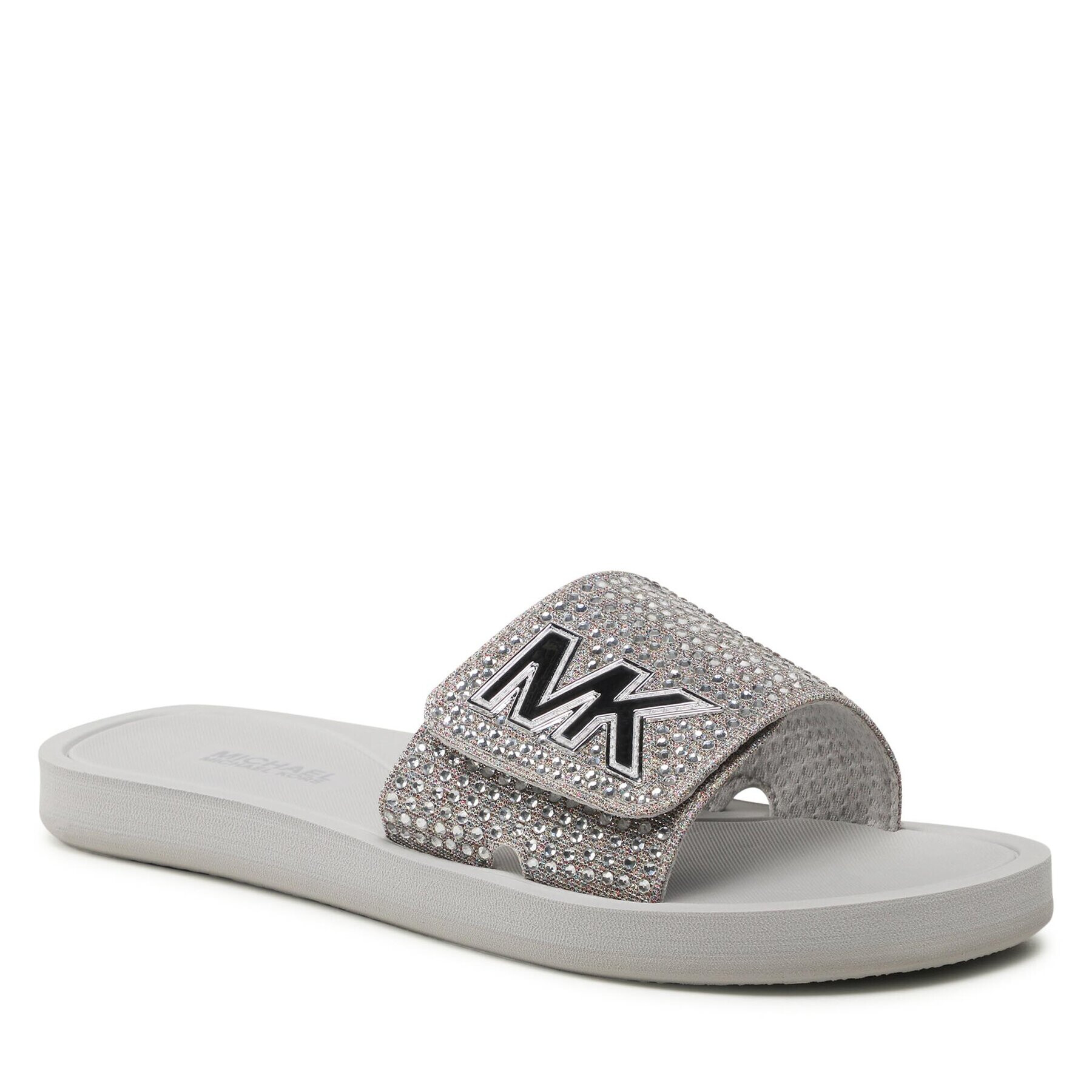 MICHAEL Michael Kors Чехли Mk Slide 40S3MKFA3D Сребрист - Pepit.bg