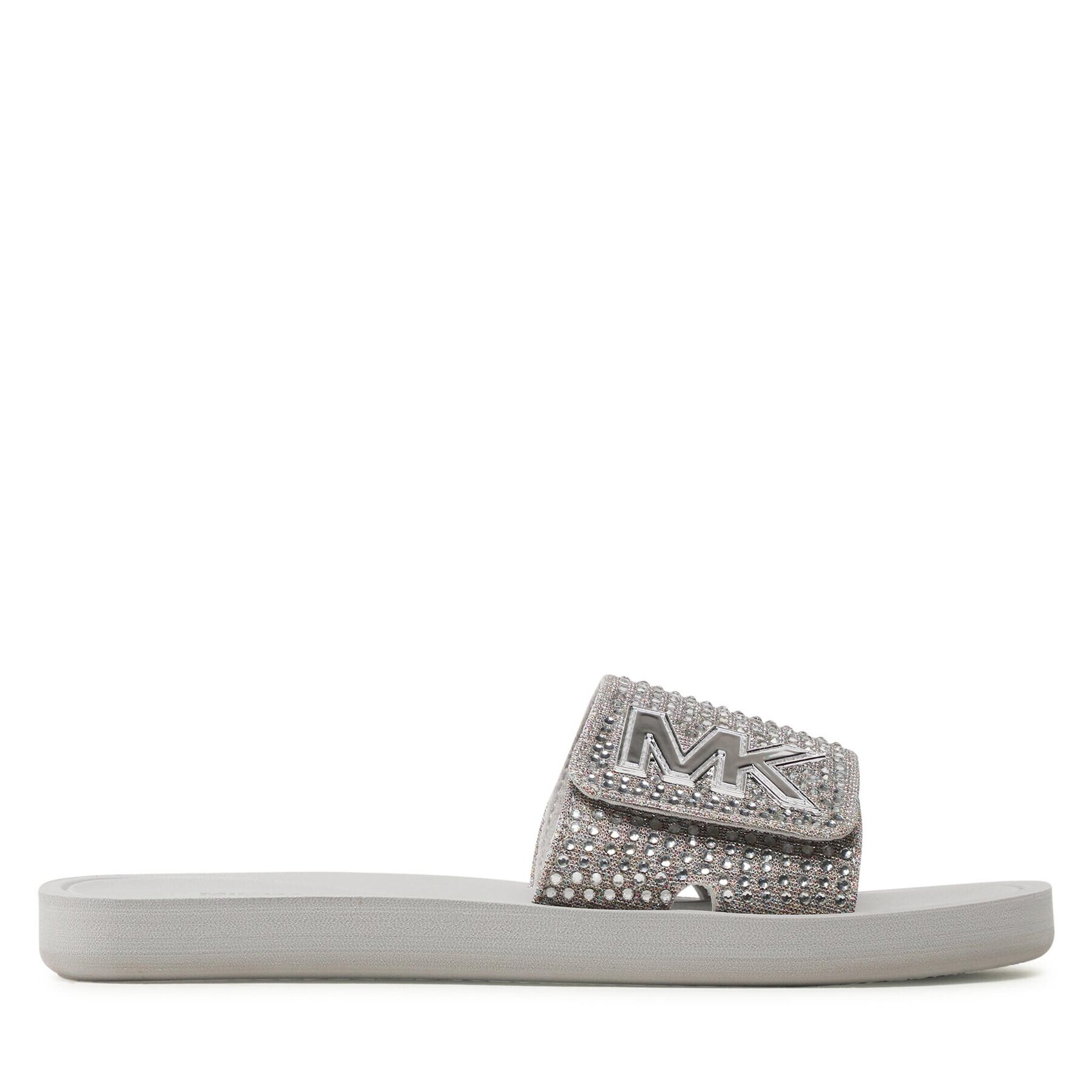MICHAEL Michael Kors Чехли Mk Slide 40S3MKFA3D Сребрист - Pepit.bg