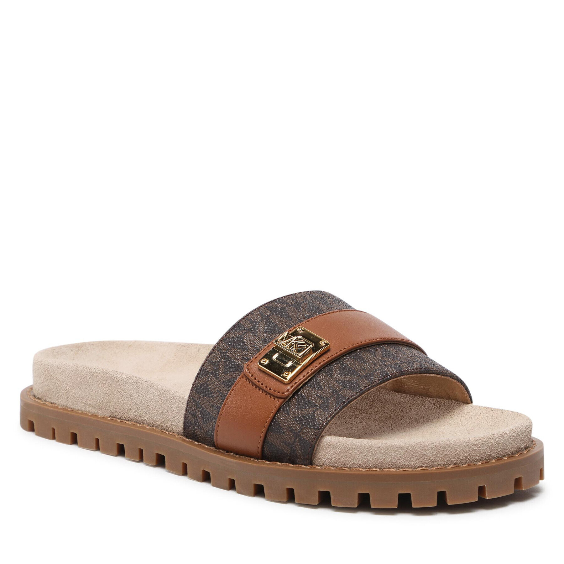 MICHAEL Michael Kors Чехли Padma Slide 40T2PDFA1B Черен - Pepit.bg