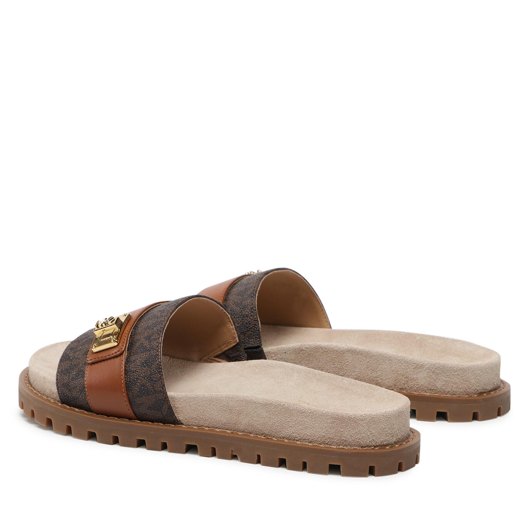 MICHAEL Michael Kors Чехли Padma Slide 40T2PDFA1B Черен - Pepit.bg