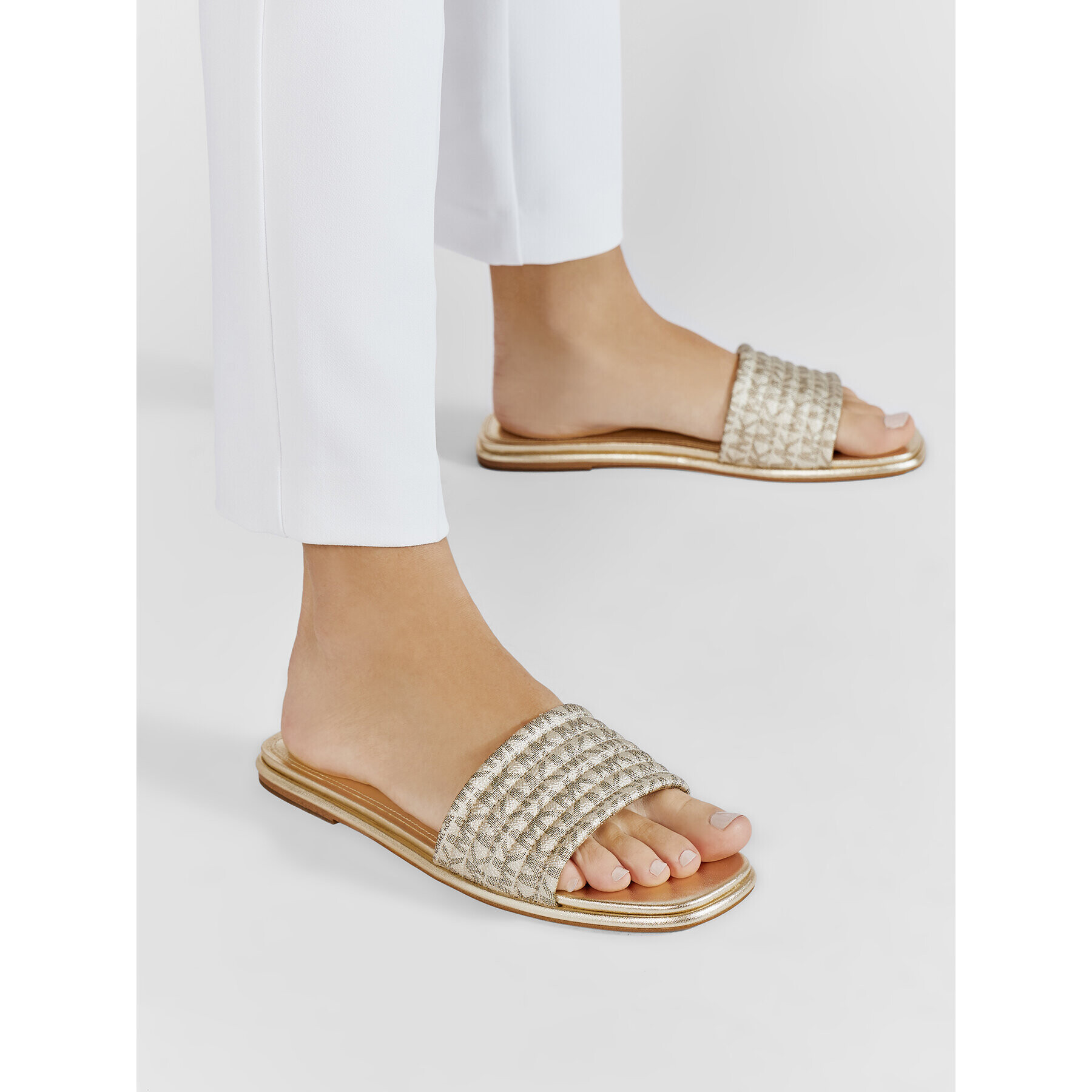 MICHAEL Michael Kors Чехли Sadler Slide 40R2SDFA3B Златист - Pepit.bg