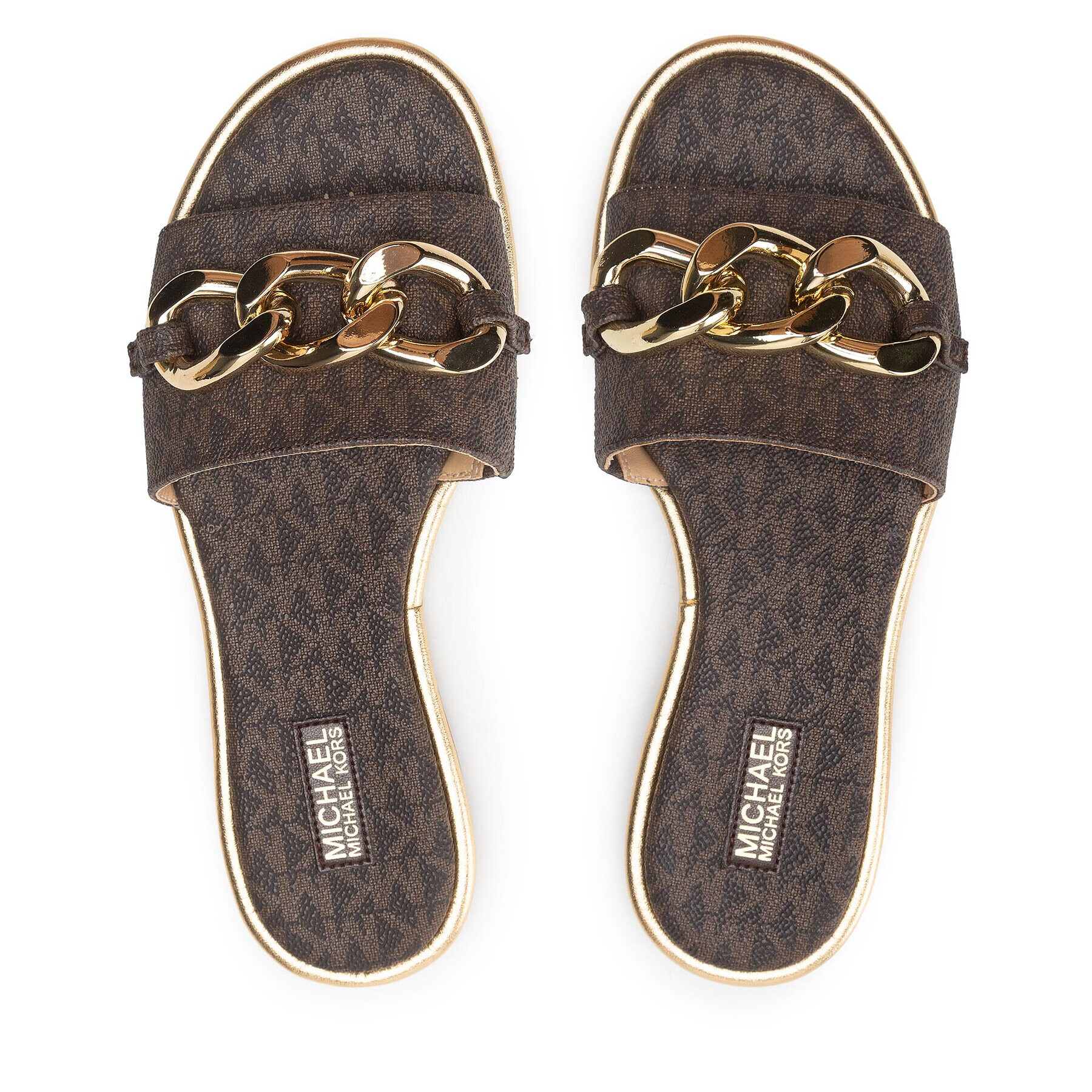MICHAEL Michael Kors Чехли Scarlett Slide 40R2SCFA1B Кафяв - Pepit.bg