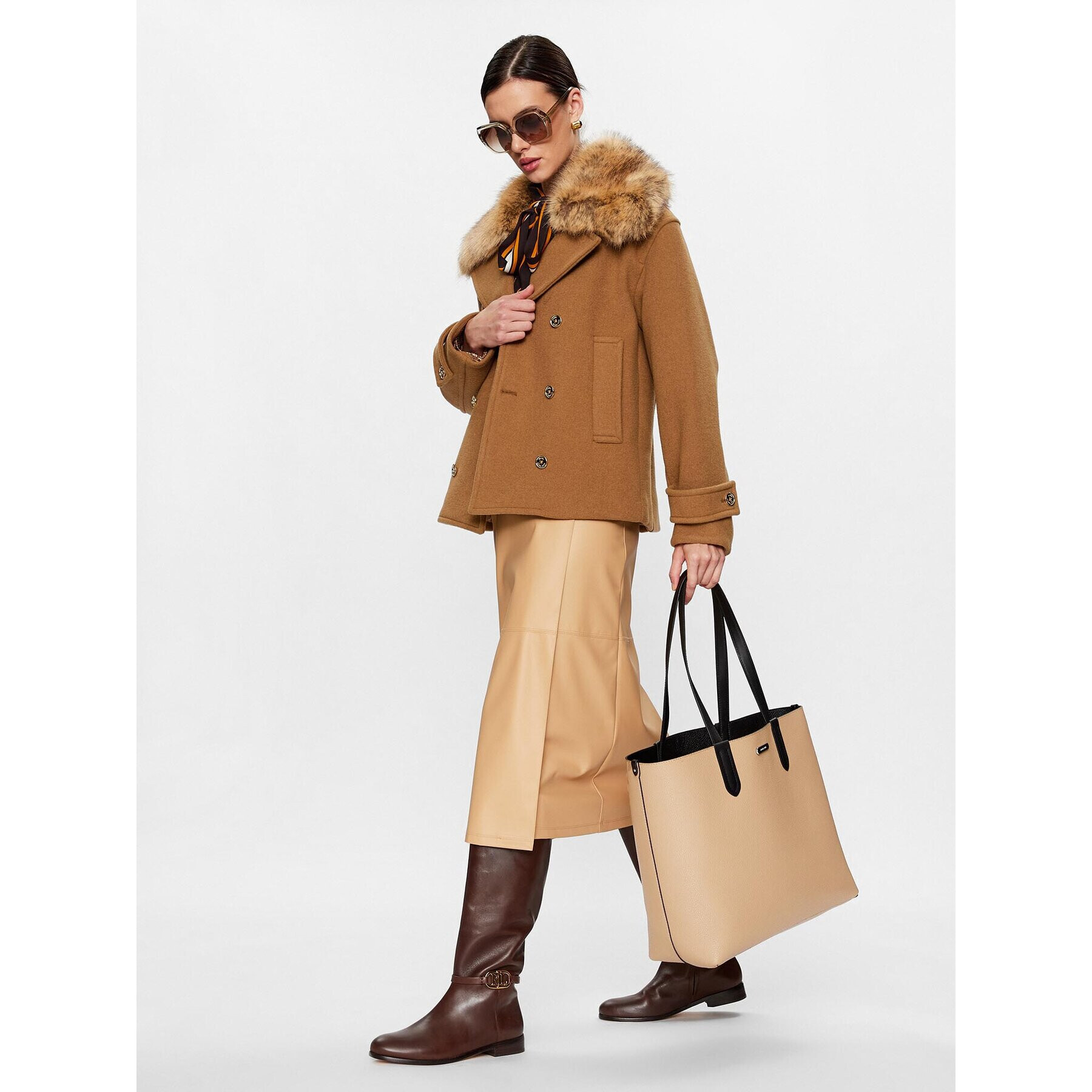 MICHAEL Michael Kors Дамска чанта 30F3SZAT4T Бежов - Pepit.bg