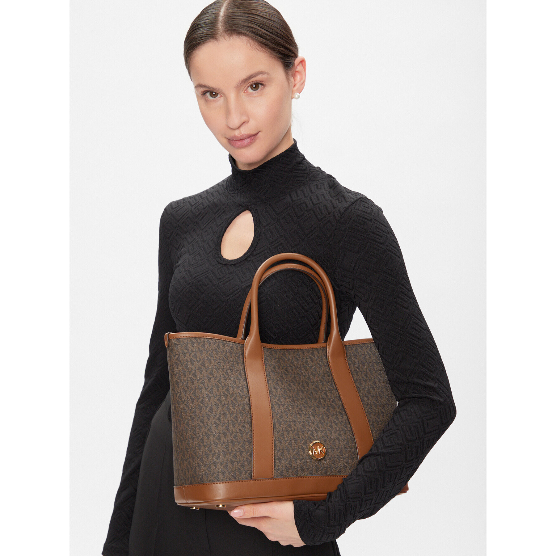 MICHAEL Michael Kors Дамска чанта 30R4G99S2V Кафяв - Pepit.bg