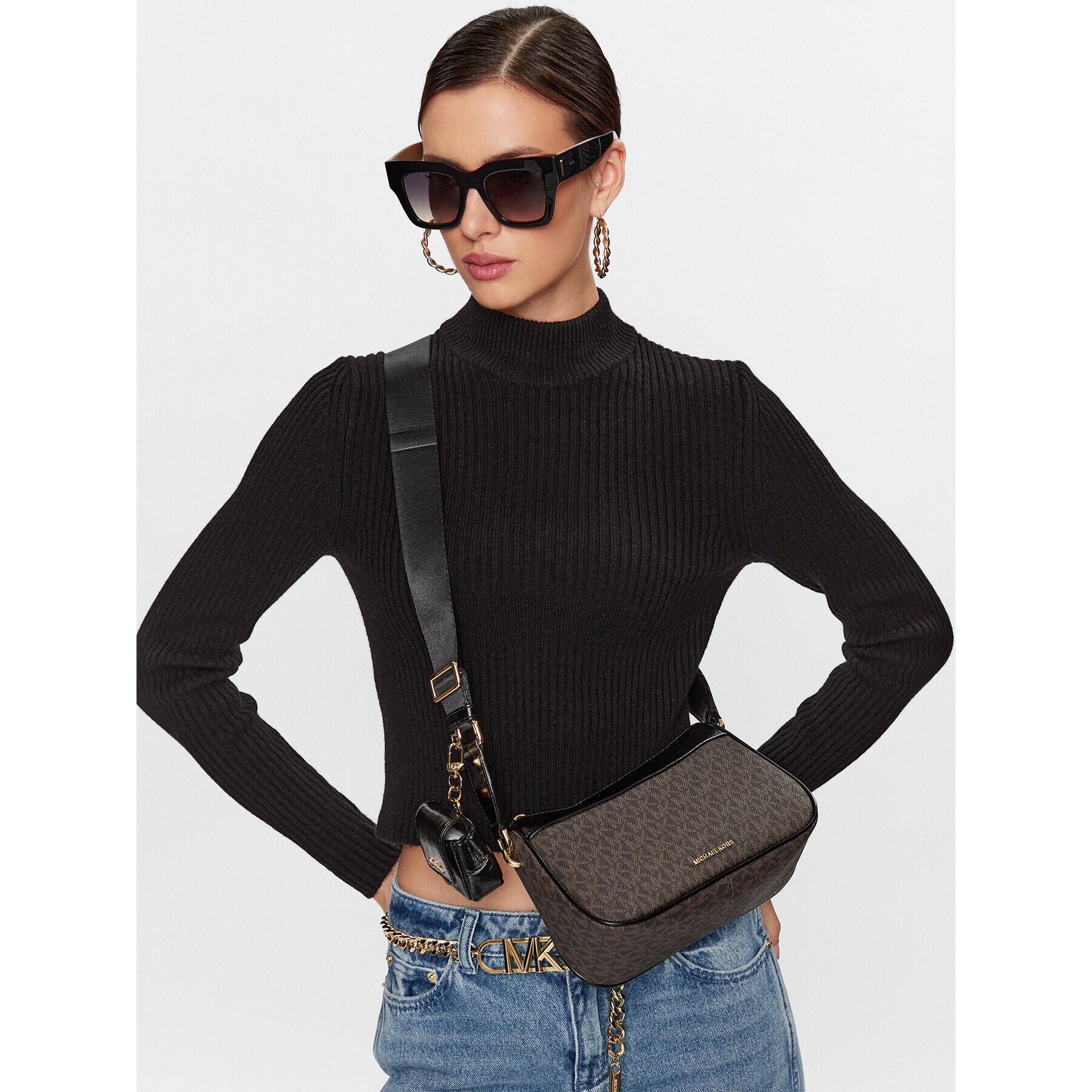 MICHAEL Michael Kors Дамска чанта 32F3GJ6C8B Кафяв - Pepit.bg