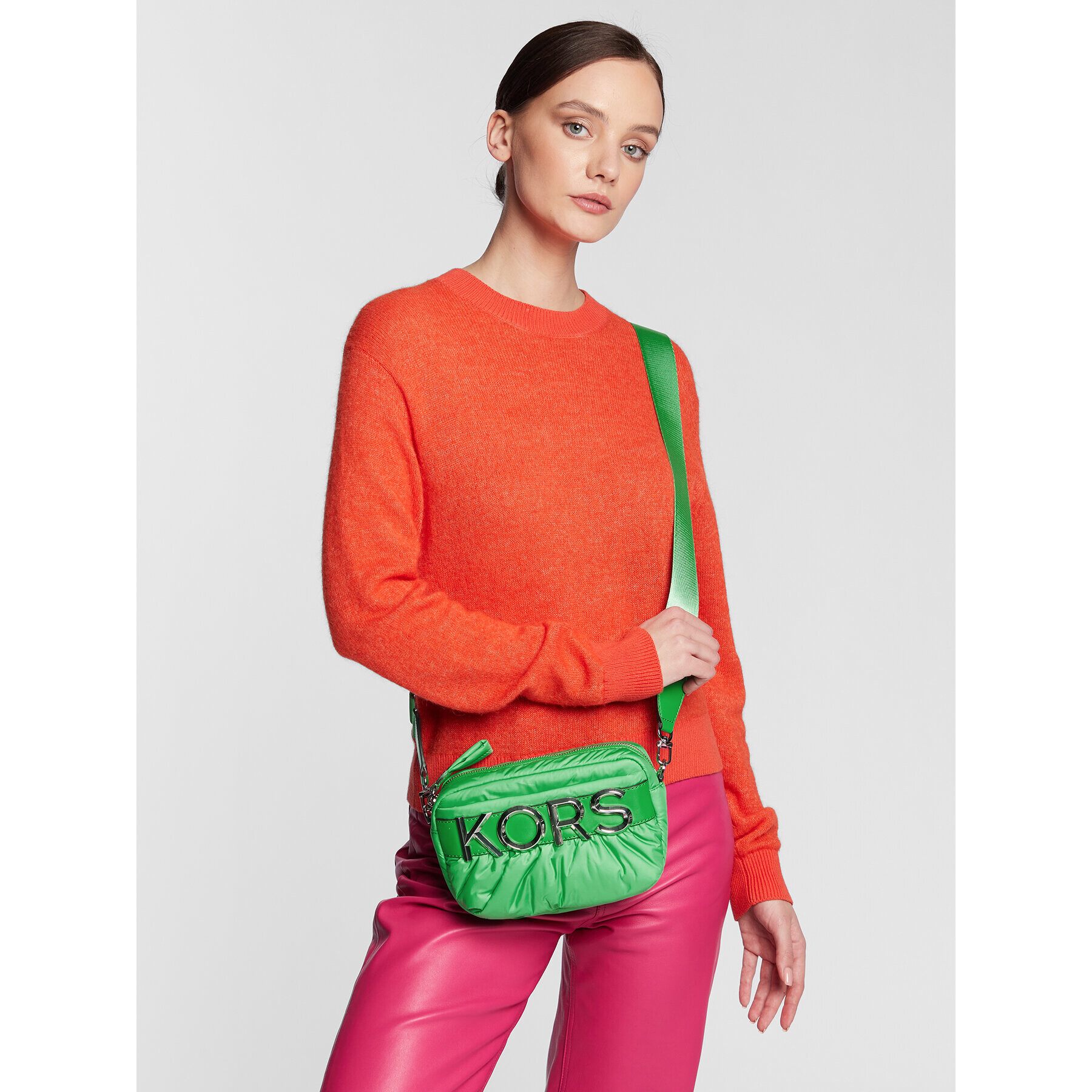 MICHAEL Michael Kors Дамска чанта 32R3S3LC7B Зелен - Pepit.bg