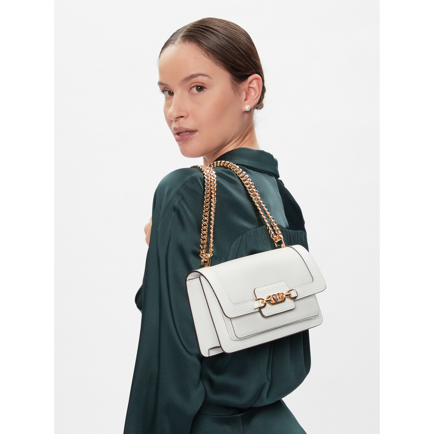 MICHAEL Michael Kors Дамска чанта 32R4G7HC0Y Бял - Pepit.bg