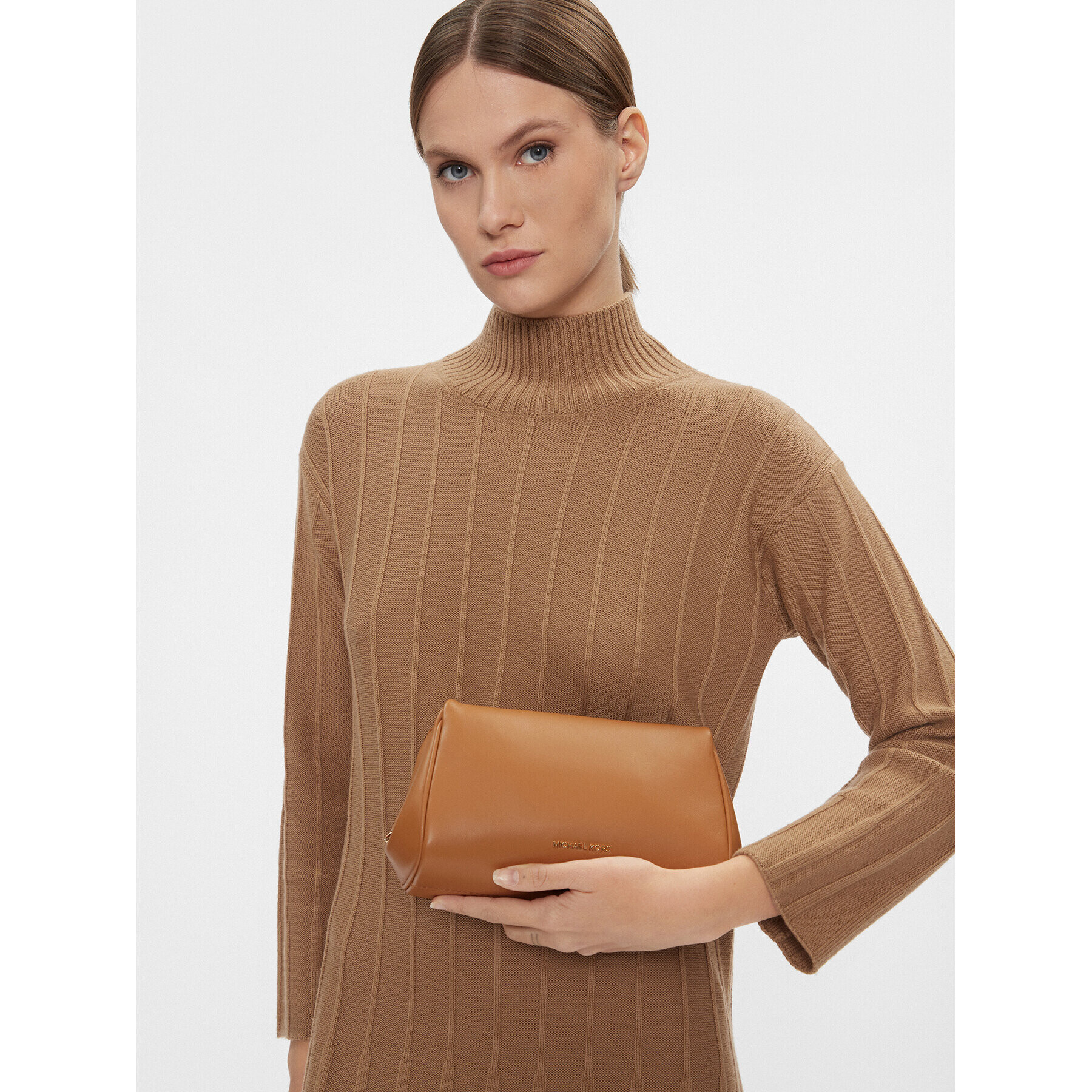 MICHAEL Michael Kors Дамска чанта Belle 32H3G9BC8L Кафяв - Pepit.bg