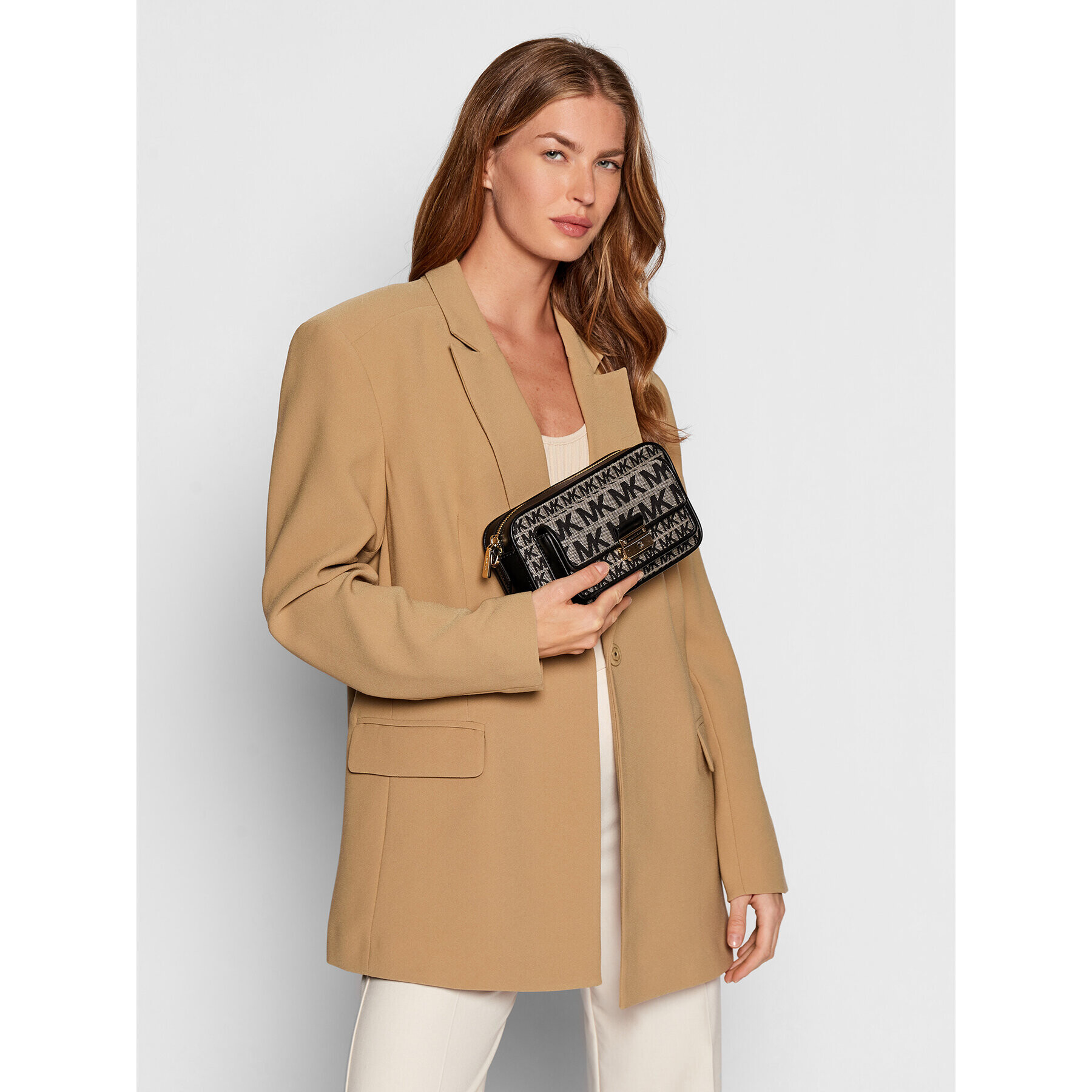 MICHAEL Michael Kors Дамска чанта Bradshaw 32T2G2BC6I Сив - Pepit.bg