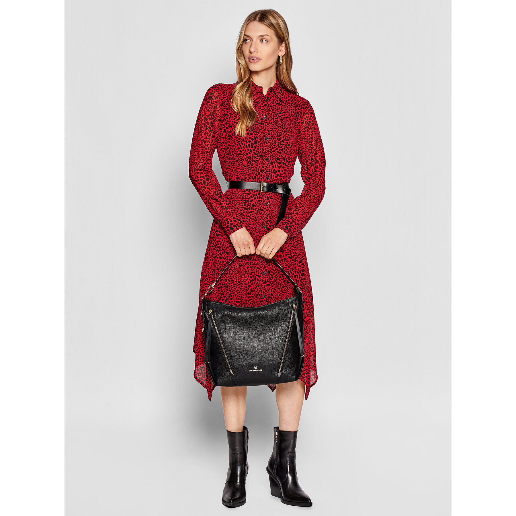 MICHAEL Michael Kors Дамска чанта Brooklyn 30F1GBNH3L Черен - Pepit.bg