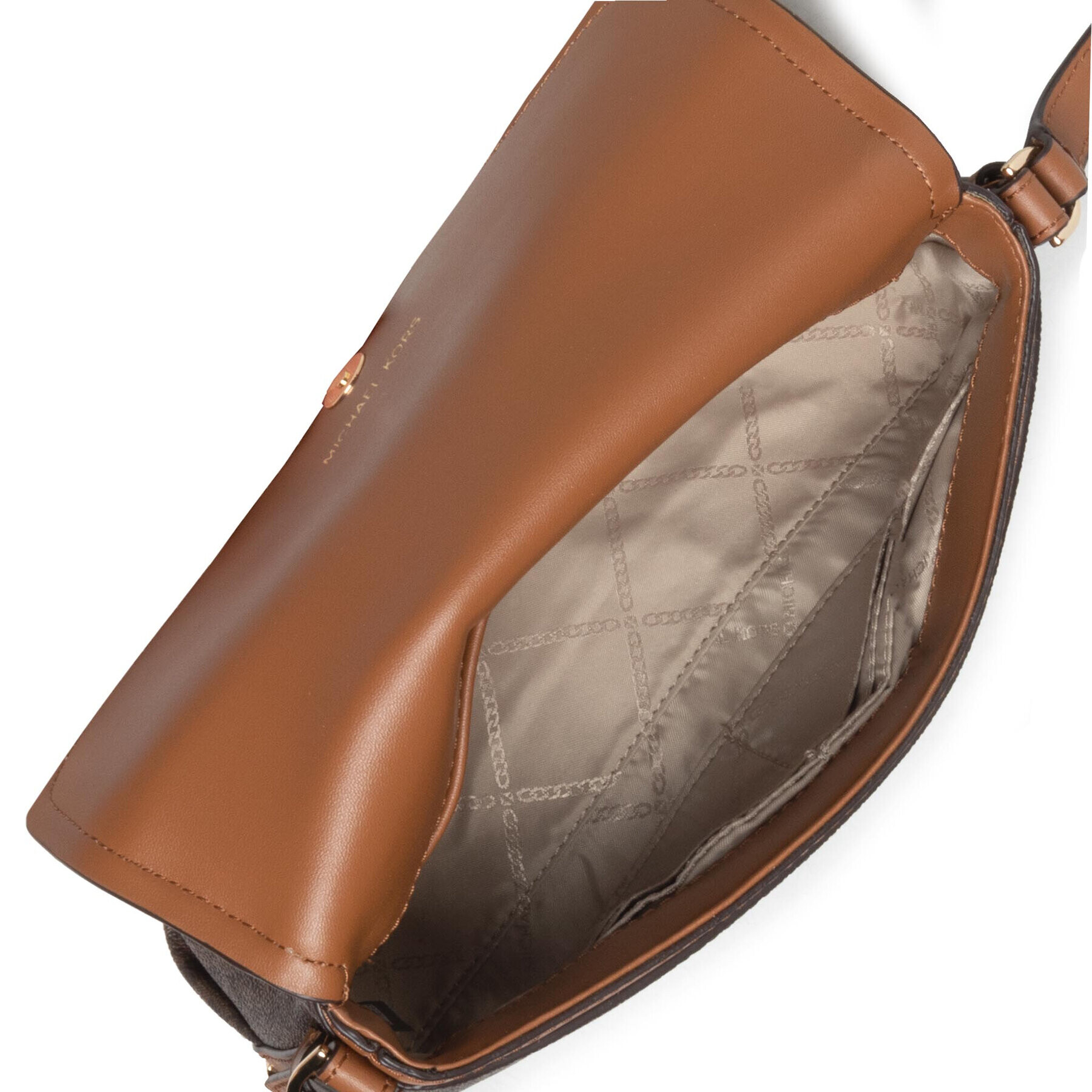 MICHAEL Michael Kors Дамска чанта Brooklyn 32H1GBNC7B Кафяв - Pepit.bg
