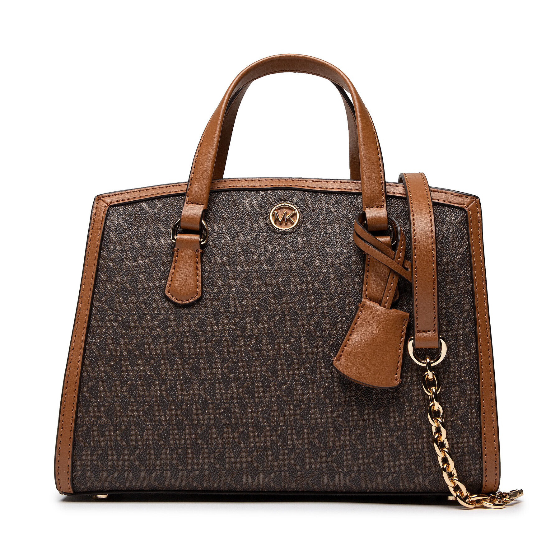 MICHAEL Michael Kors Дамска чанта Chantal 30F2G7CM1B Кафяв - Pepit.bg
