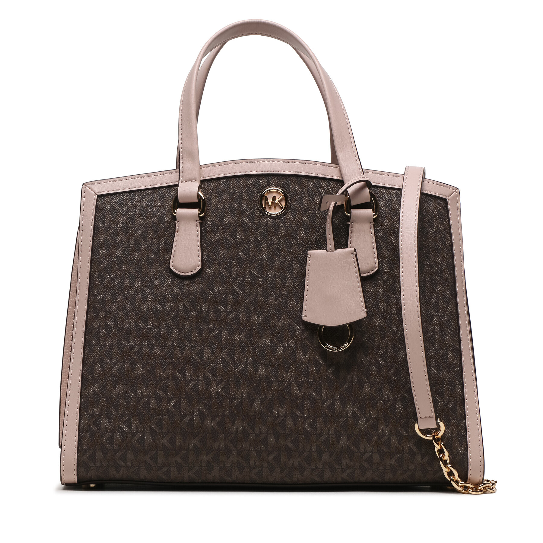 MICHAEL Michael Kors Дамска чанта Chantal 30F2G7CS2B Кафяв - Pepit.bg