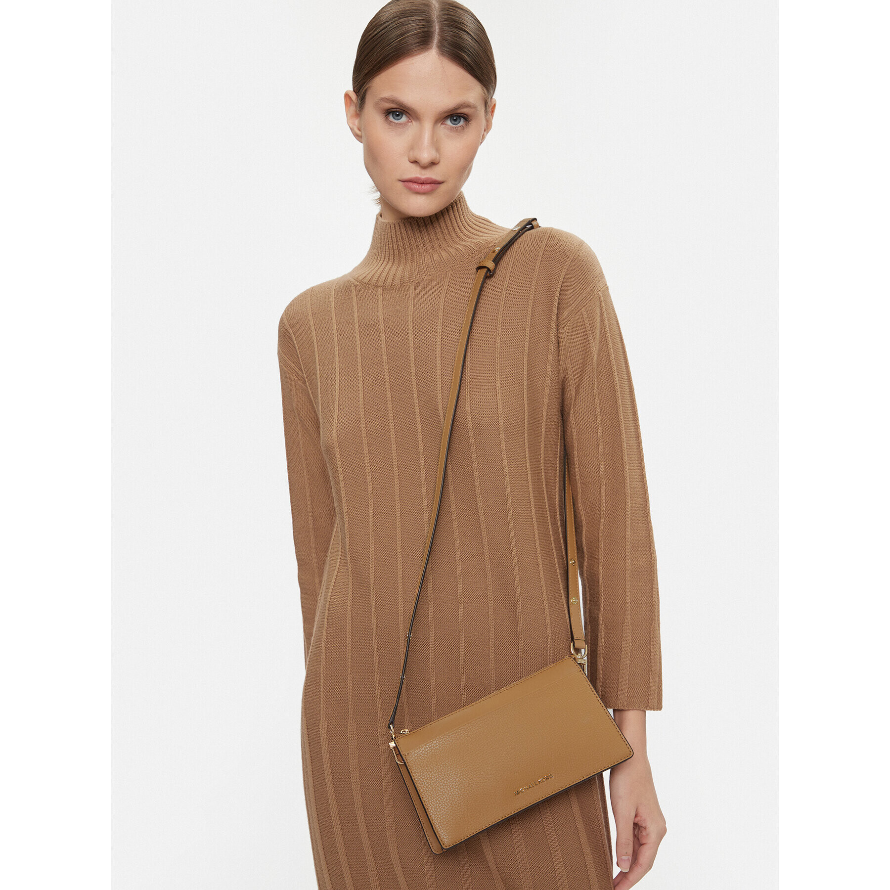 MICHAEL Michael Kors Дамска чанта Empire 32H3G8EC7L Кафяв - Pepit.bg