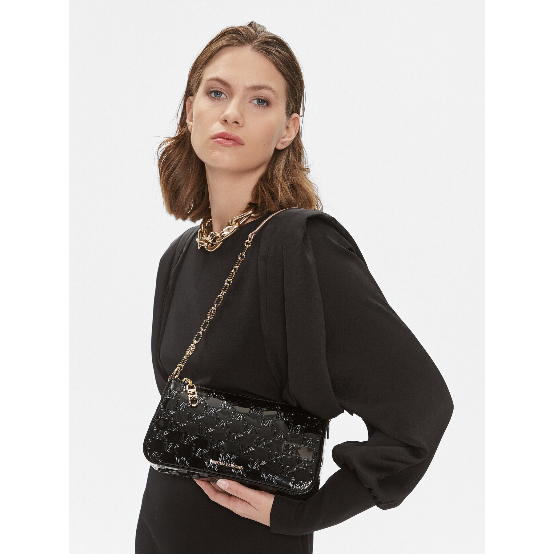 MICHAEL Michael Kors Дамска чанта Empire 32H3G8EW6O Черен - Pepit.bg
