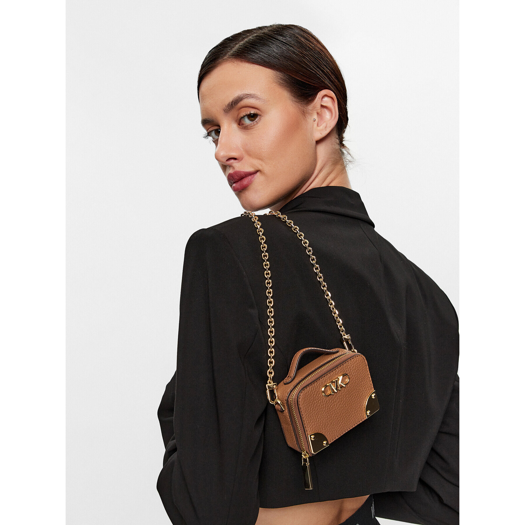 MICHAEL Michael Kors Дамска чанта Estelle 32F3G9EC0L Кафяв - Pepit.bg