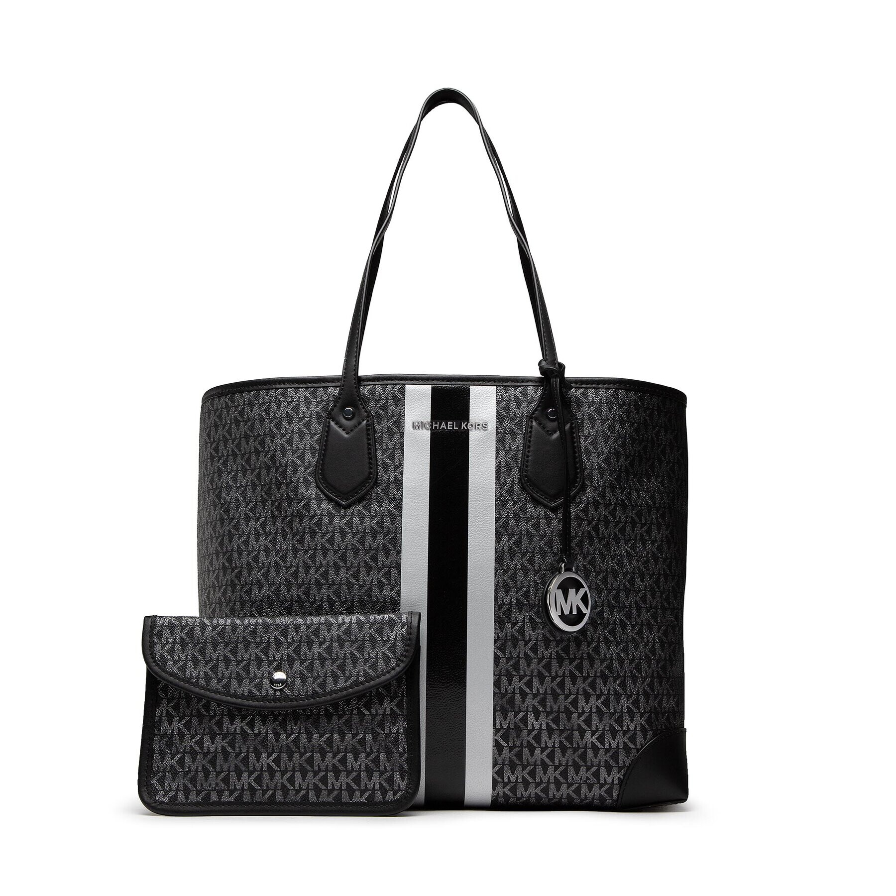 MICHAEL Michael Kors Дамска чанта Eva 30F2SV0T3V Черен - Pepit.bg