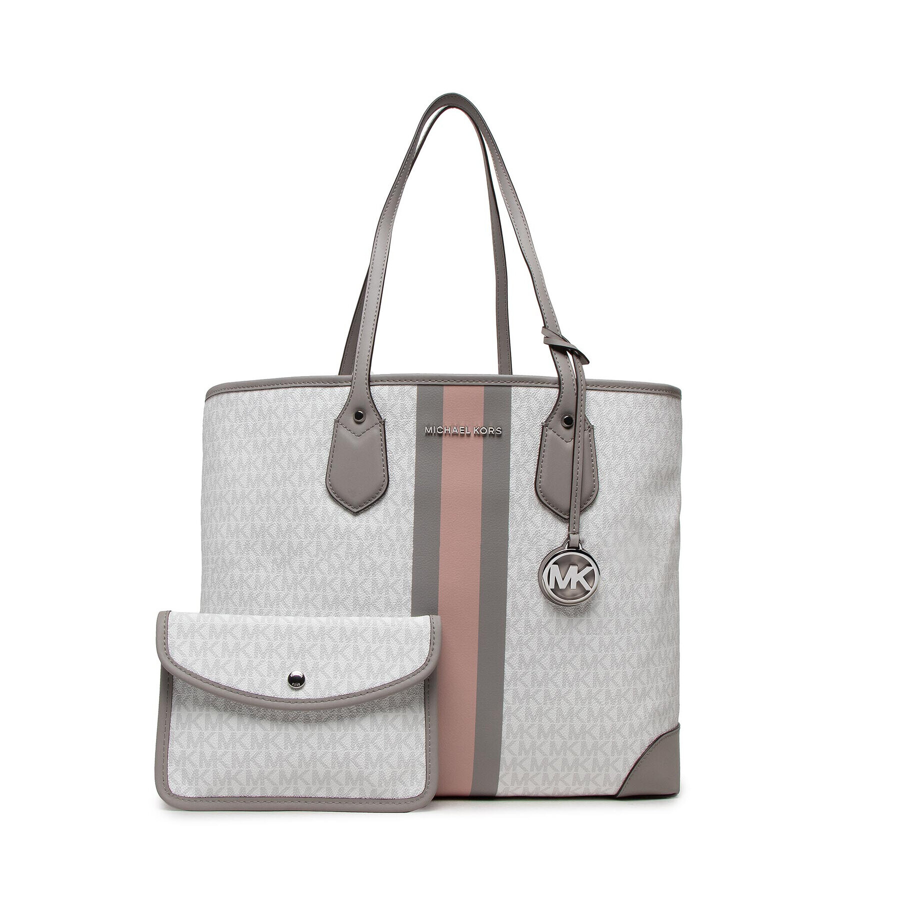 MICHAEL Michael Kors Дамска чанта Eva 30F9SV0T3B Сив - Pepit.bg