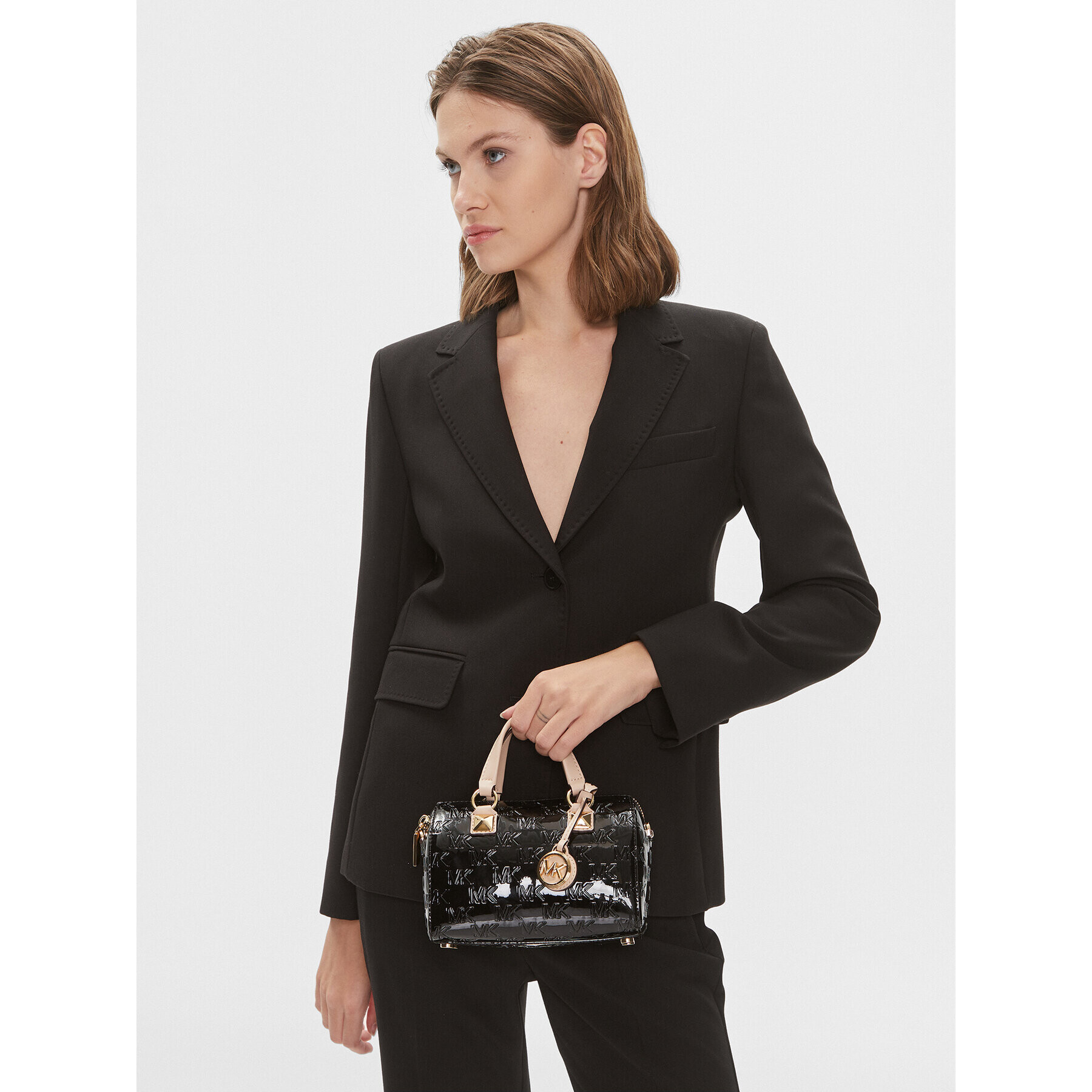 MICHAEL Michael Kors Дамска чанта Grayson 32H3GGYC1O Черен - Pepit.bg