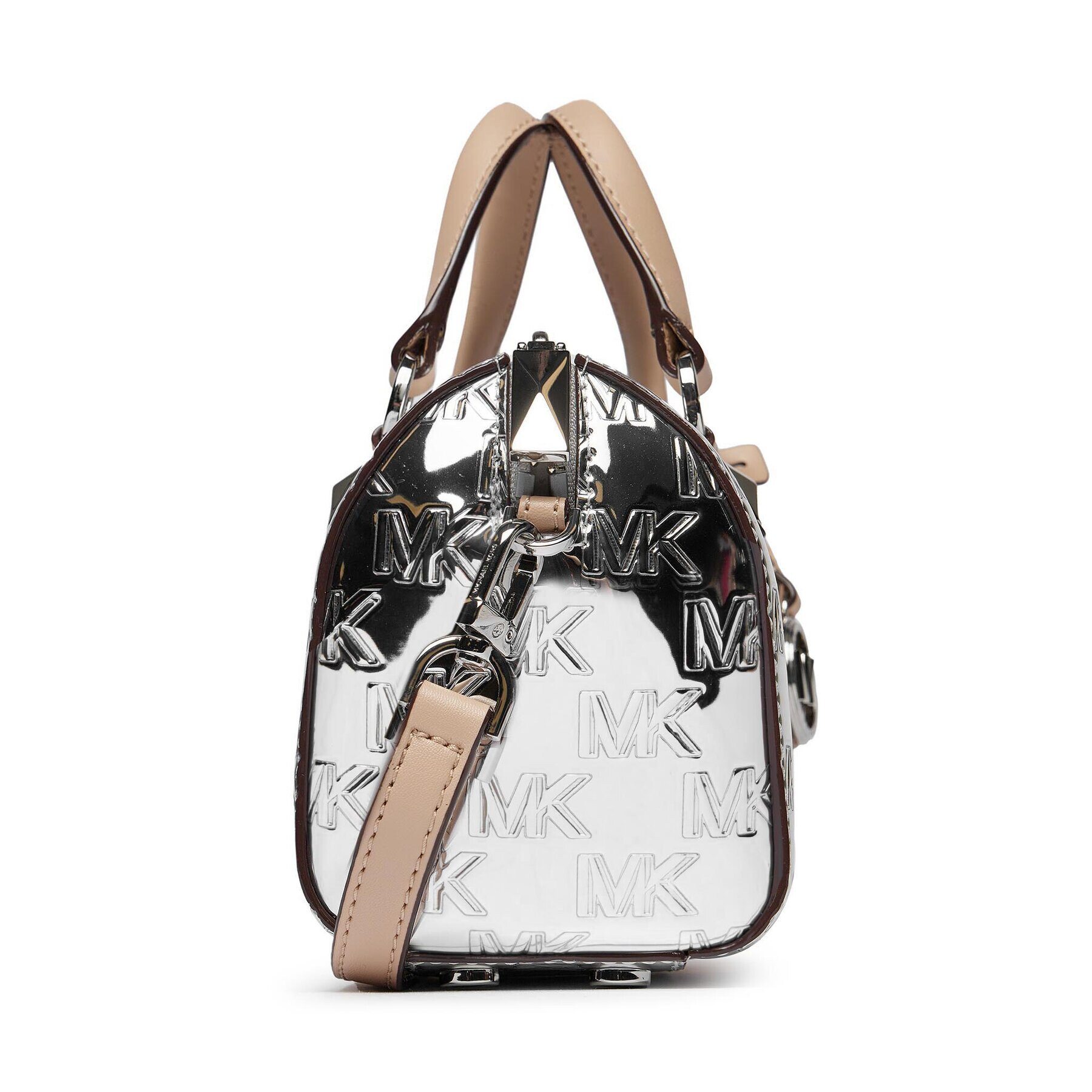 MICHAEL Michael Kors Дамска чанта Grayson 32H3SGYC1O Сребрист - Pepit.bg