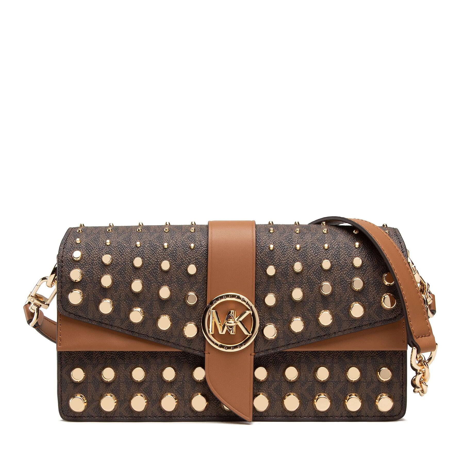 MICHAEL Michael Kors Дамска чанта Greenwich 30F2GGRL2B Кафяв - Pepit.bg