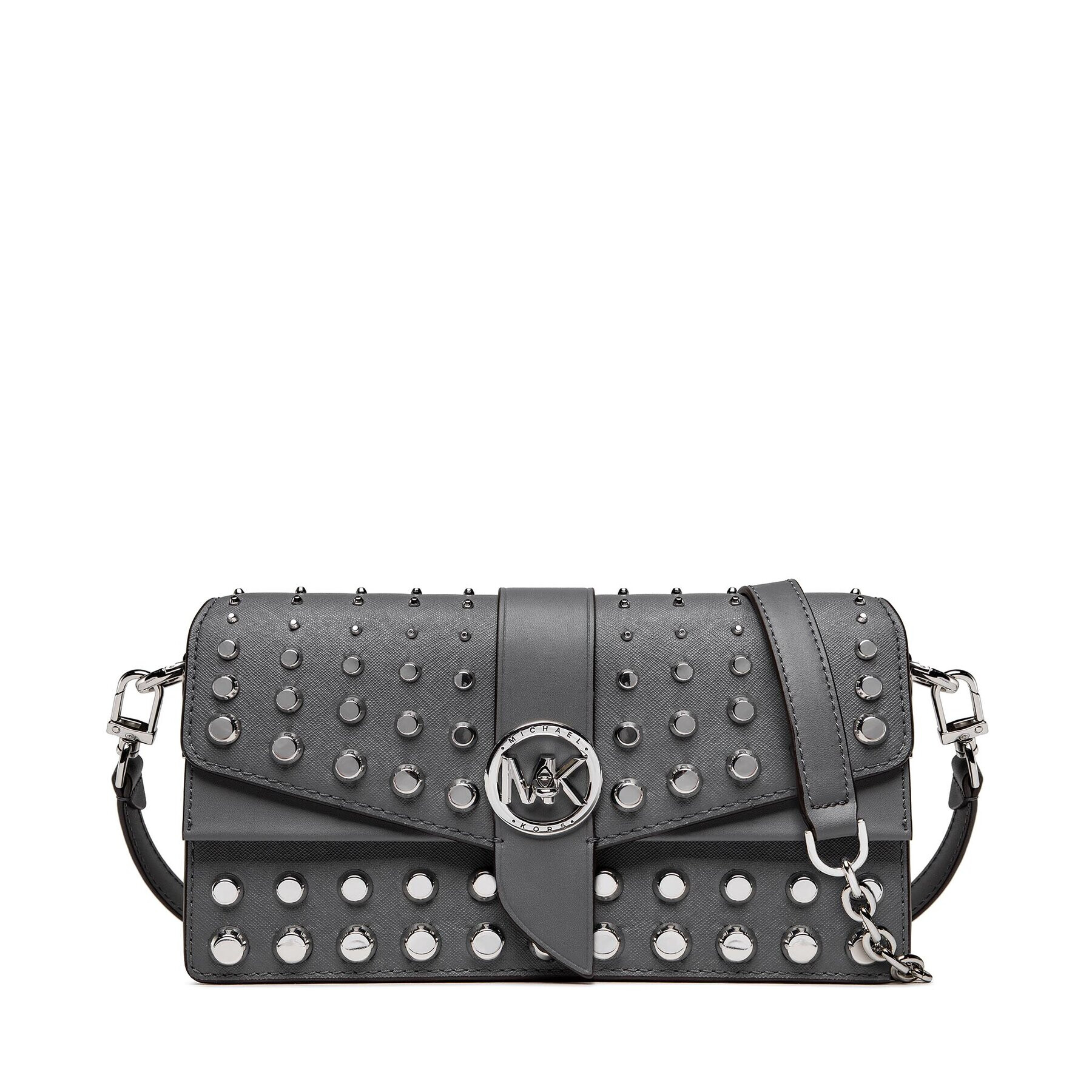 MICHAEL Michael Kors Дамска чанта Greenwich 30F2SGRL2L Сив - Pepit.bg