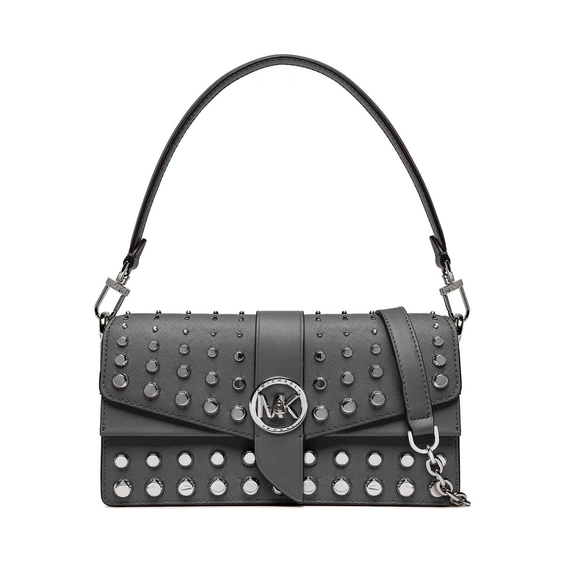 MICHAEL Michael Kors Дамска чанта Greenwich 30F2SGRL2L Сив - Pepit.bg