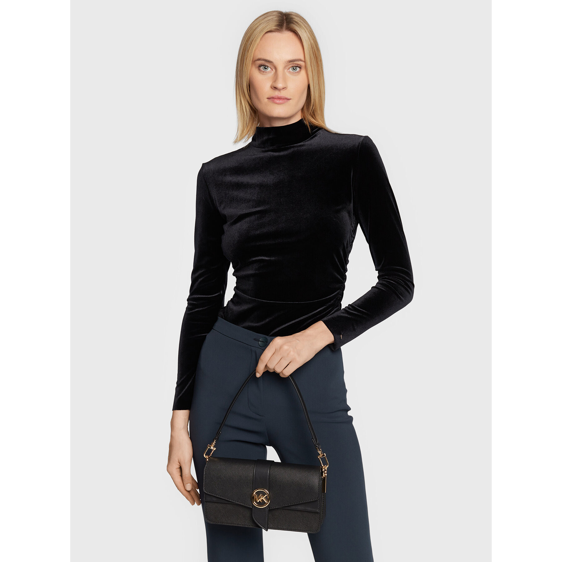 MICHAEL Michael Kors Дамска чанта Greenwinch 30H1GGRL2L Черен - Pepit.bg