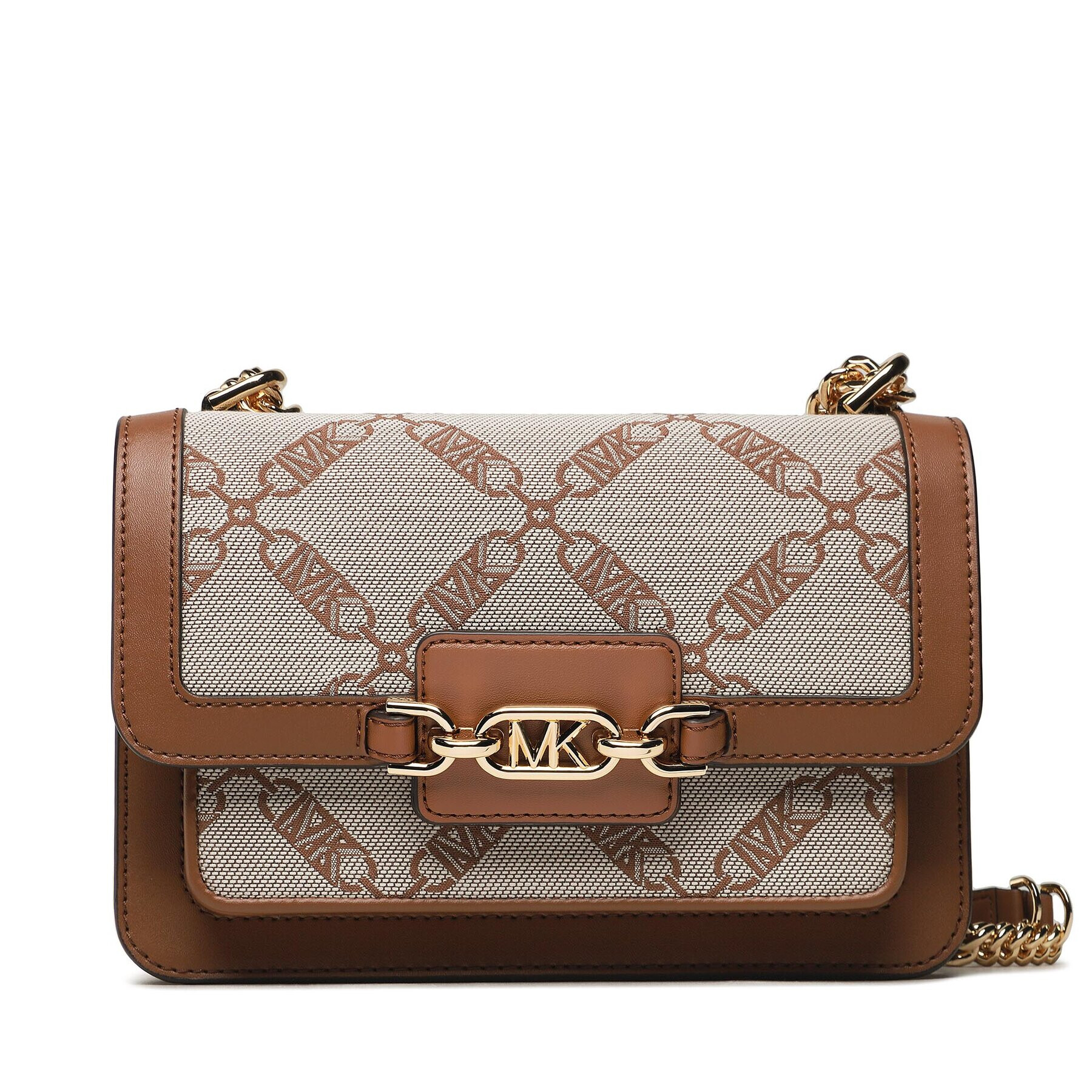 MICHAEL Michael Kors Дамска чанта Heather 30S3G7HL3J Кафяв - Pepit.bg