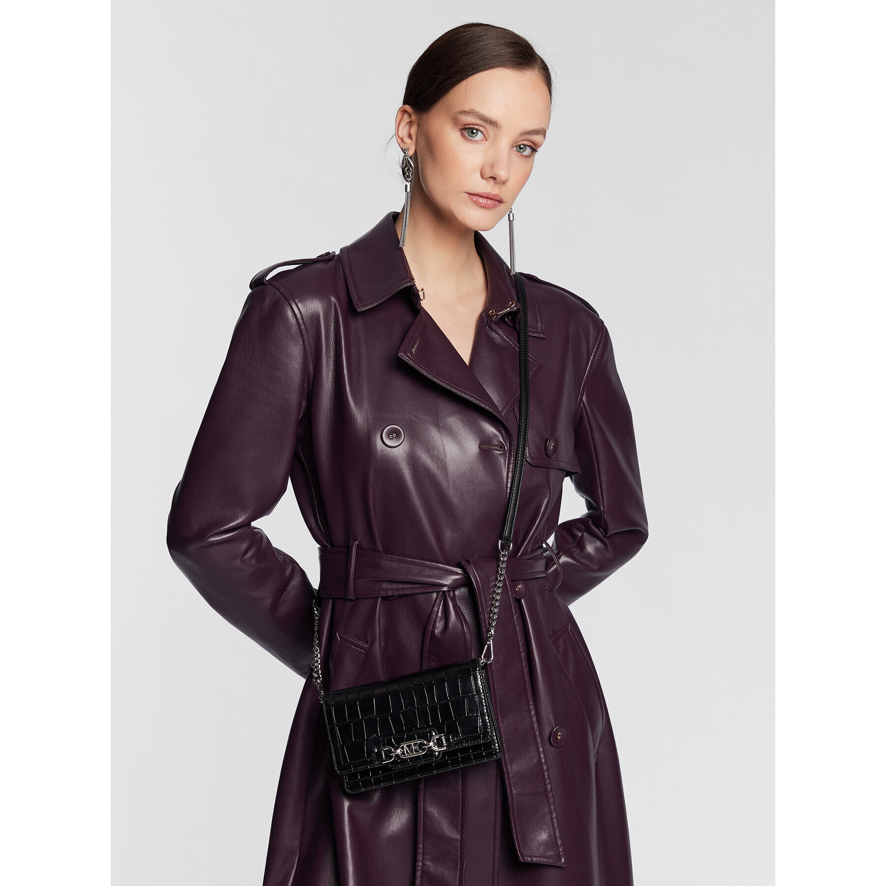MICHAEL Michael Kors Дамска чанта Heather 32R3S7HC1E Черен - Pepit.bg