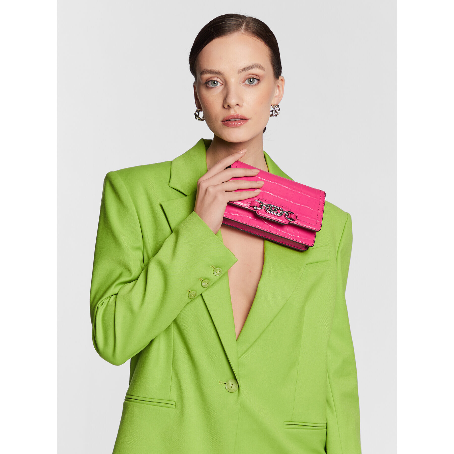 MICHAEL Michael Kors Дамска чанта Heather 32R3S7HC1E Розов - Pepit.bg