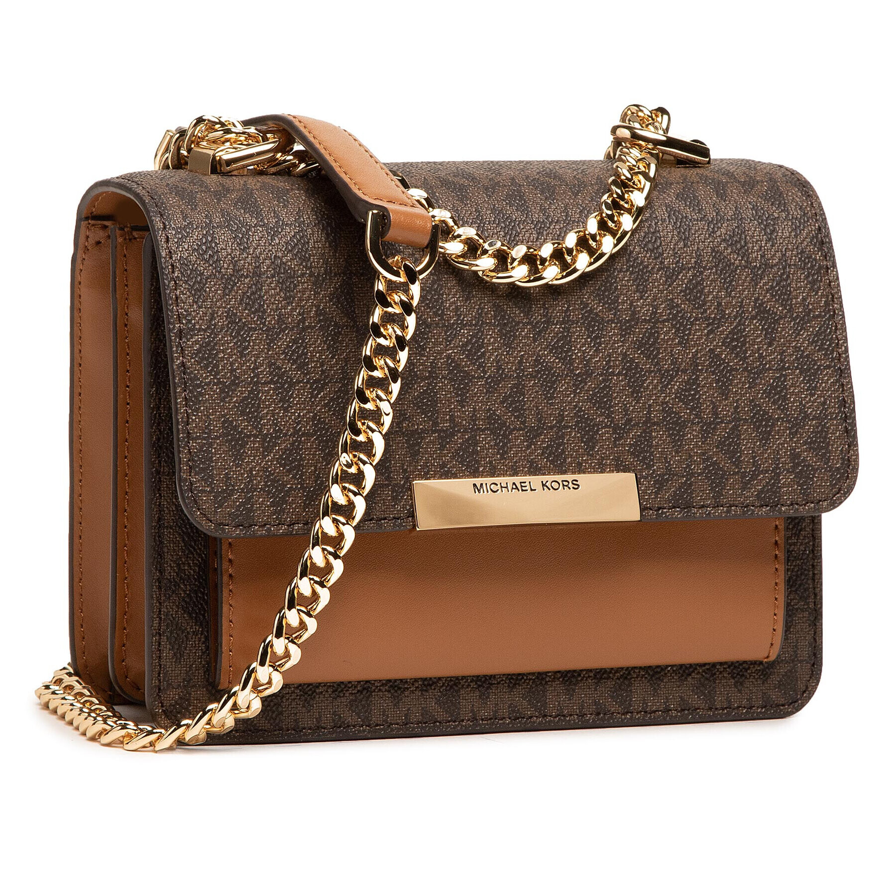 MICHAEL Michael Kors Дамска чанта Jade 32H9GJ4C0B Кафяв - Pepit.bg