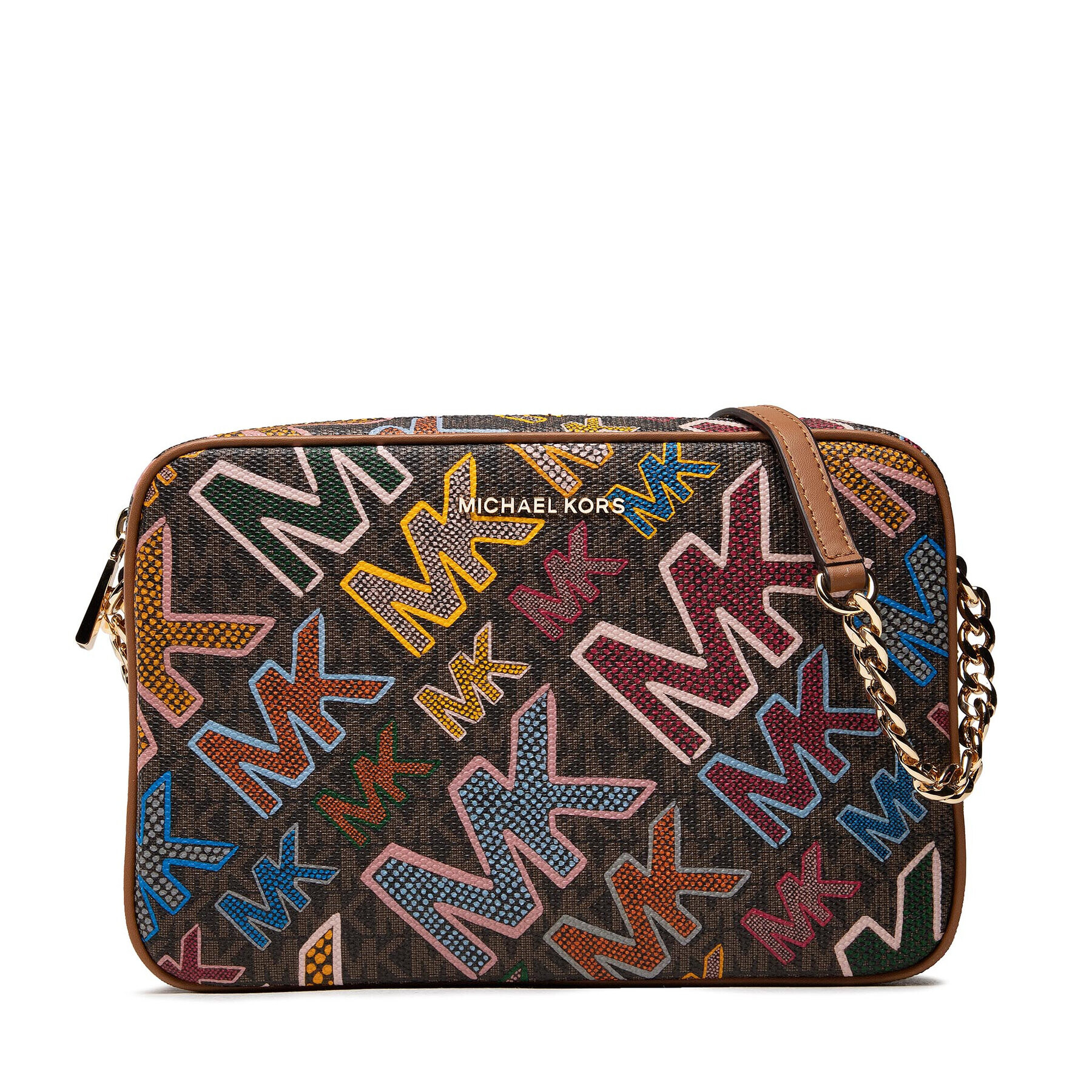 MICHAEL Michael Kors Дамска чанта Jet Set 32F1GJ6C3B Кафяв - Pepit.bg