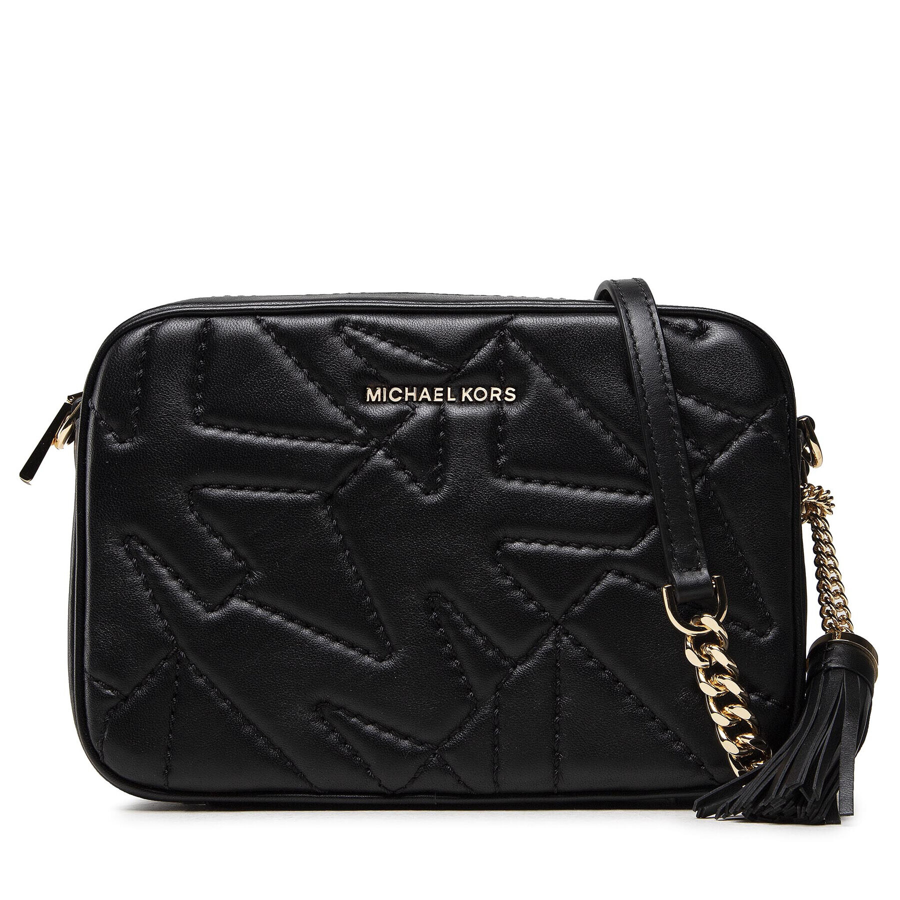 MICHAEL Michael Kors Дамска чанта Jet Set 32F1GJ6M2L Черен - Pepit.bg