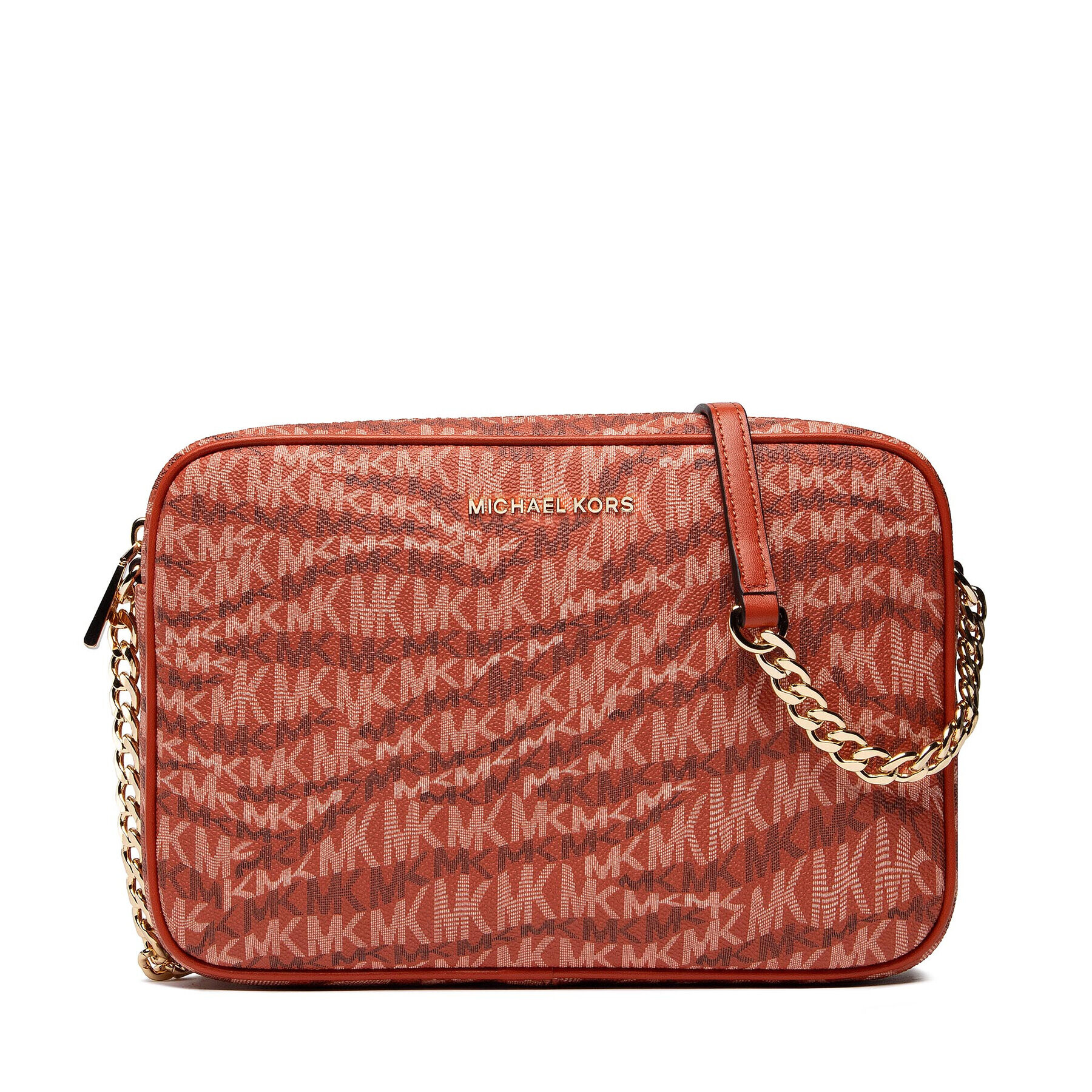 MICHAEL Michael Kors Дамска чанта Jet Set 32F2GJ6C7B Оранжев - Pepit.bg