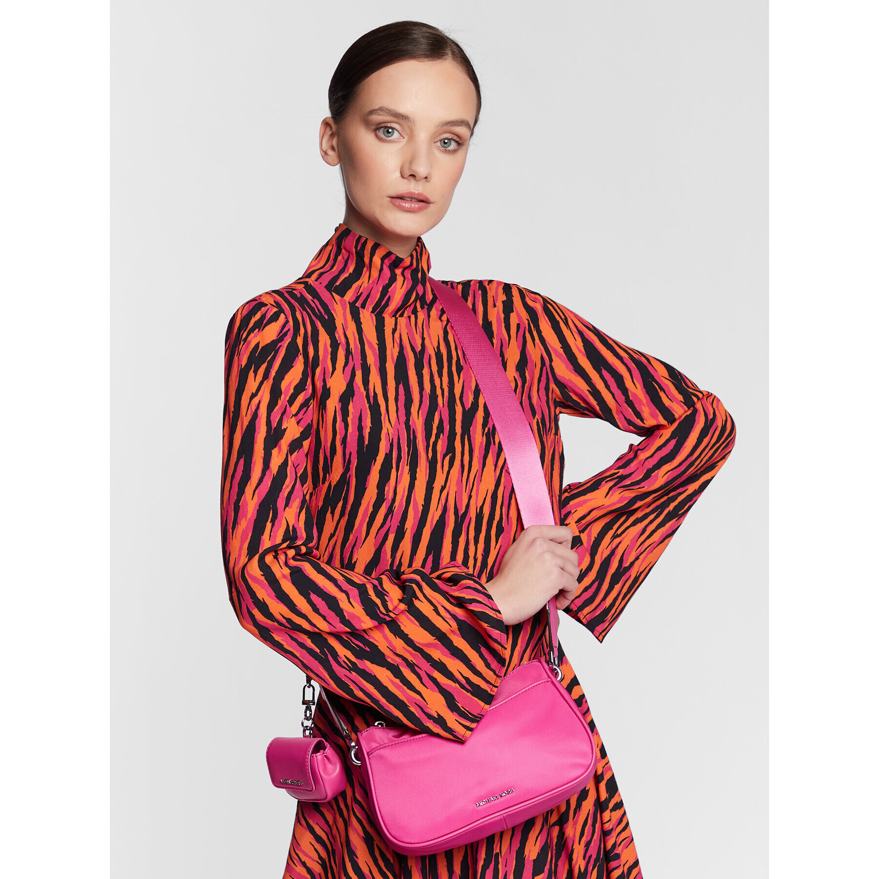 MICHAEL Michael Kors Дамска чанта Jet Set 32R3SJ6C8C Розов - Pepit.bg