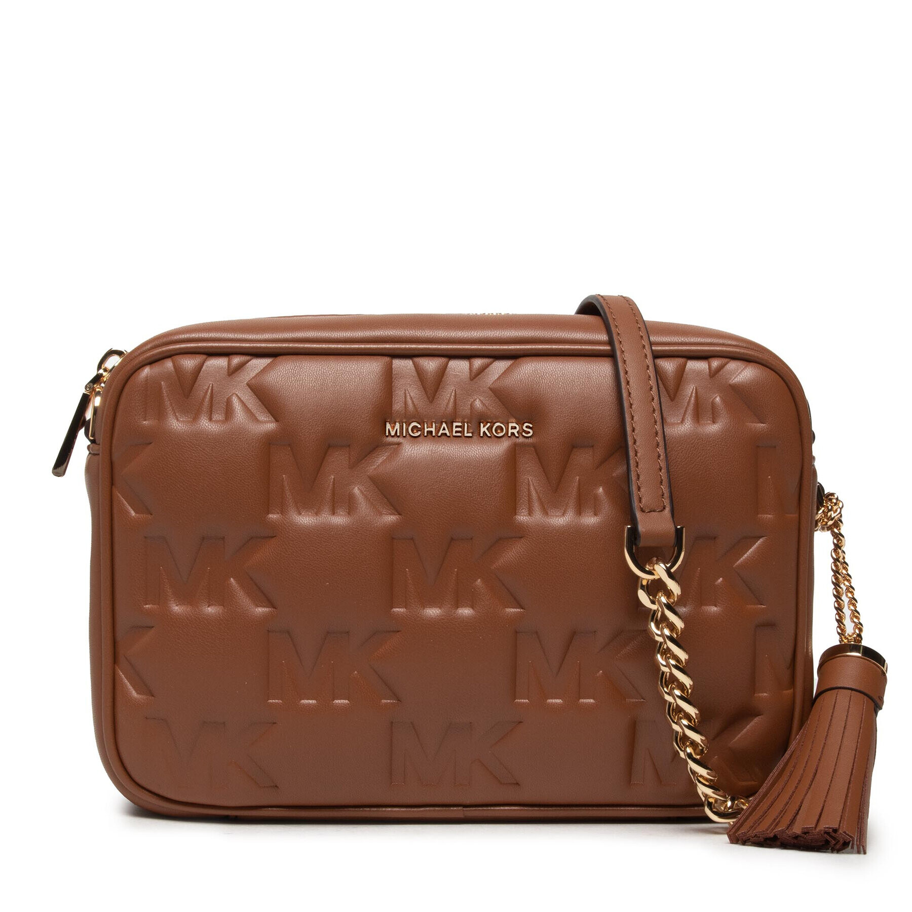 MICHAEL Michael Kors Дамска чанта Jet Set 32S2GJ6M2L Кафяв - Pepit.bg